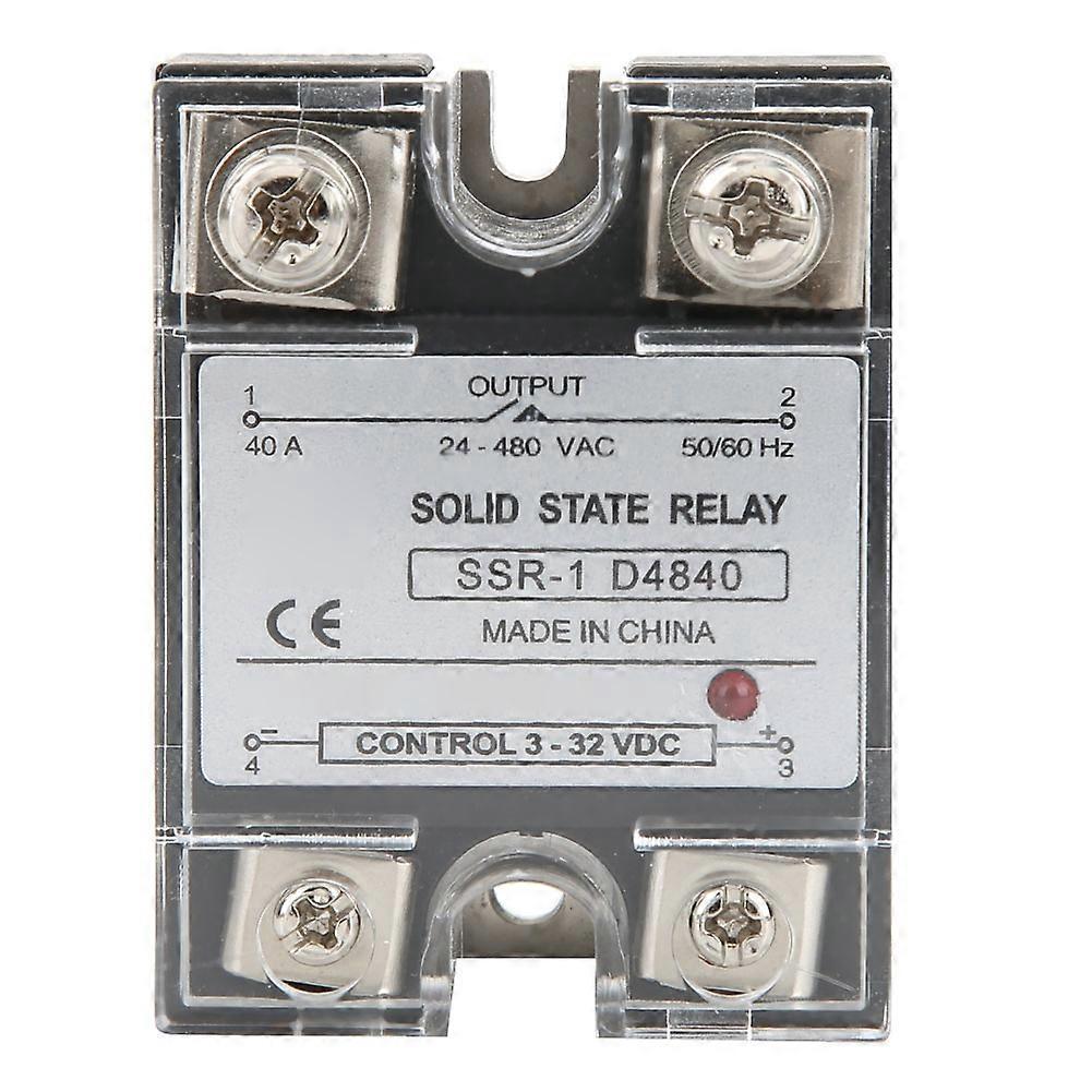 Ssr-40-da Halbleiterrelais, Ssr-halbleitermodul, Dc-gesteuert, Ac 40 A, 3–32 V Dc