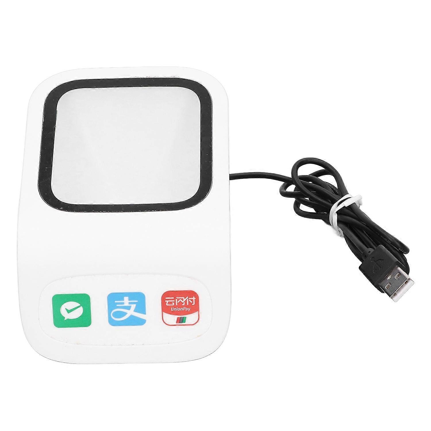 Desktop-barcodescanner Mit Sprachansagen, Großem Sichtfenster, Qr-barcodescanner Mit Usb-schnittstelle Und 2d-barcode-funktion