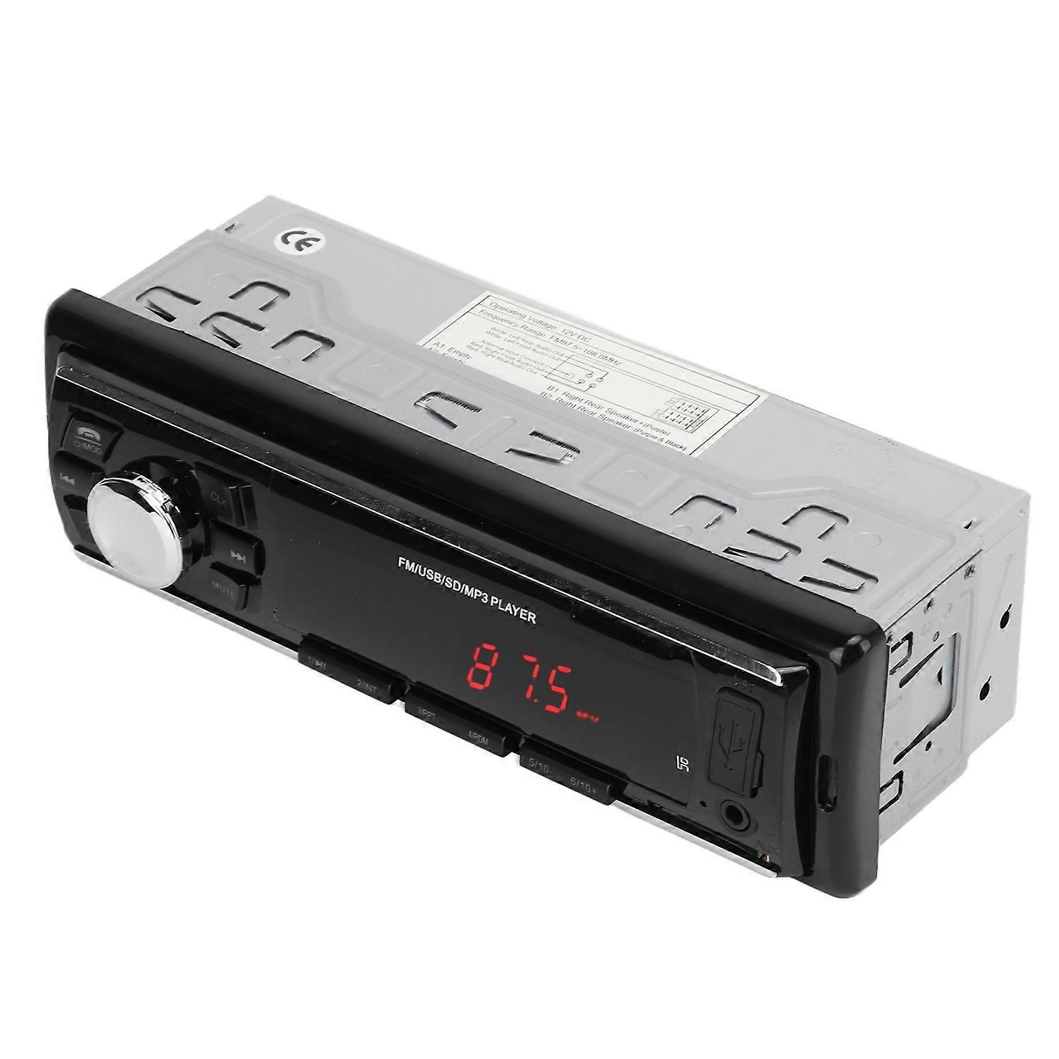 Bluetooth-mp3-autoradio Mit Universellem Usb-, Aux- Und Fm-anschluss Sowie Led-anzeige