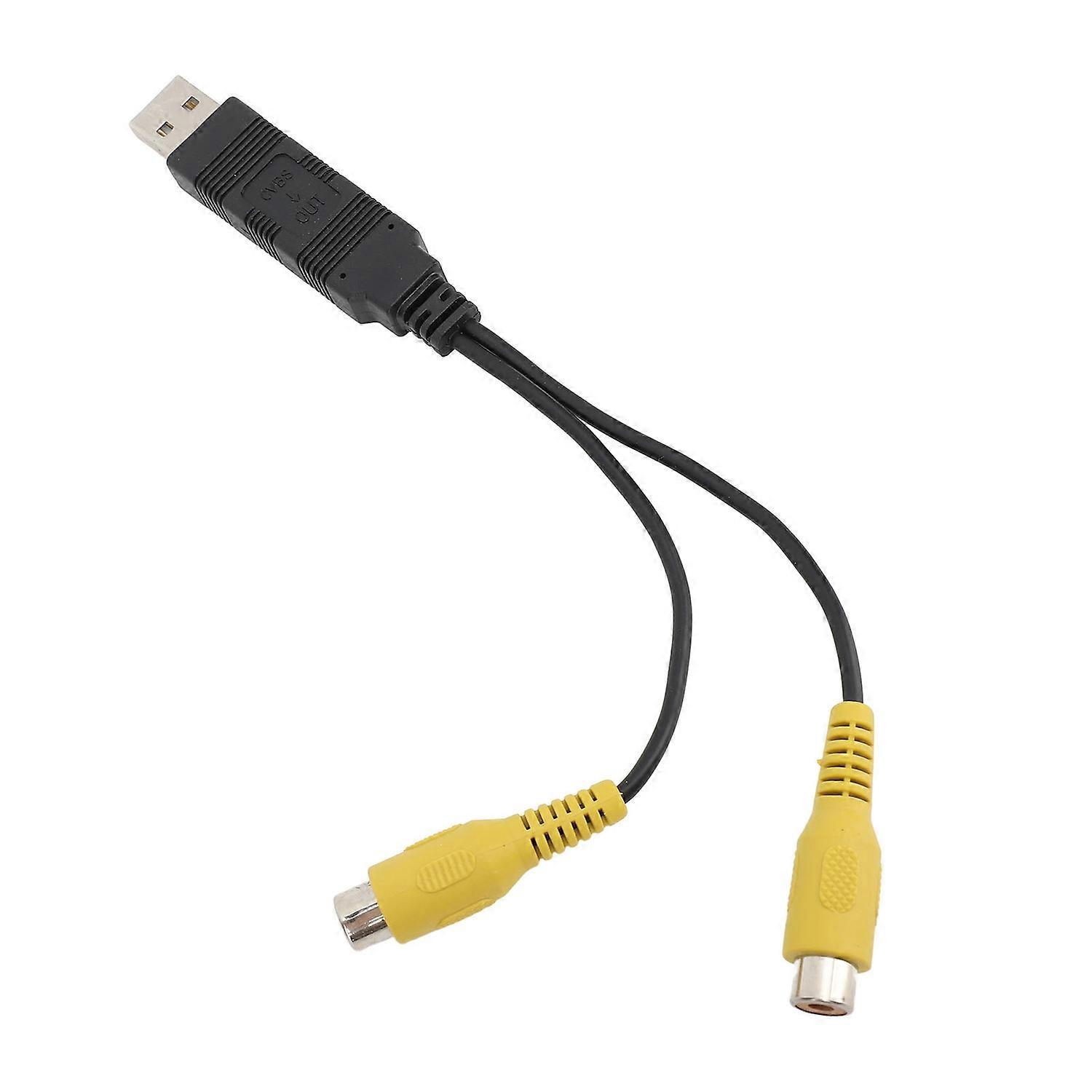 Usb-zu-cvbs-videoausgangsadapter Hd-video, Benutzerfreundlicher Usb-zu-rca-schnittstellenkabeladapter Für Fahrzeuge