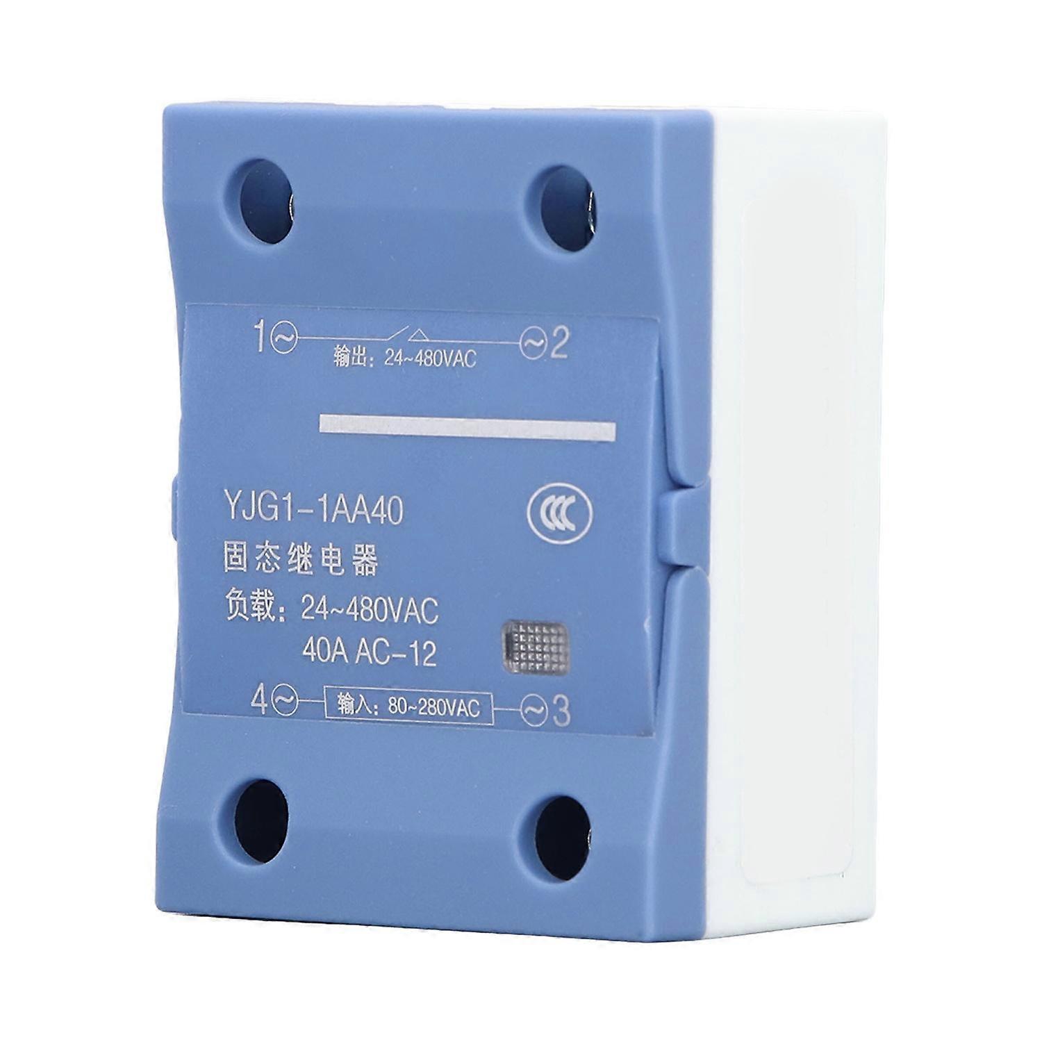 Einphasen-halbleiterrelais Ac/ac Ssr Kontaktlos Eingang Ac 80–280 V Ausgang Ac 24–480 V 40 A Y