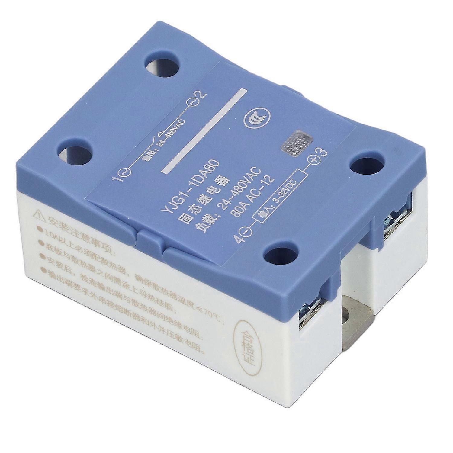 Einphasen-halbleiterrelais Dc/ac Ssr Kontaktlos Eingang Dc 3–32 V Ausgang Ac 24–480 V 80 A Yjg