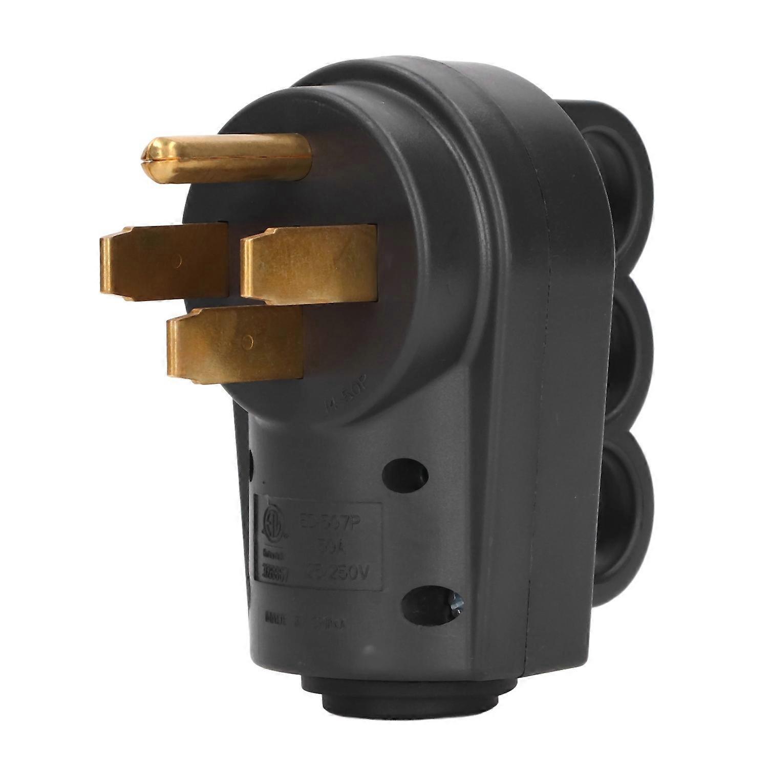 50-a-rv-stecker, Männlich, Nema 14-50p, 125 V / Hochleistungs-ersatzstecker Mit Griffen Für Ev-generatorkabel