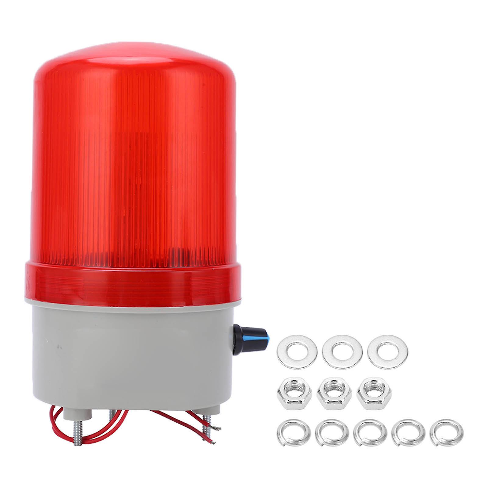 Rote Drehwarnleuchte Mit Hoher Helligkeit, Einstellbarem Ton Und Blinklicht, 220 V, 2 W