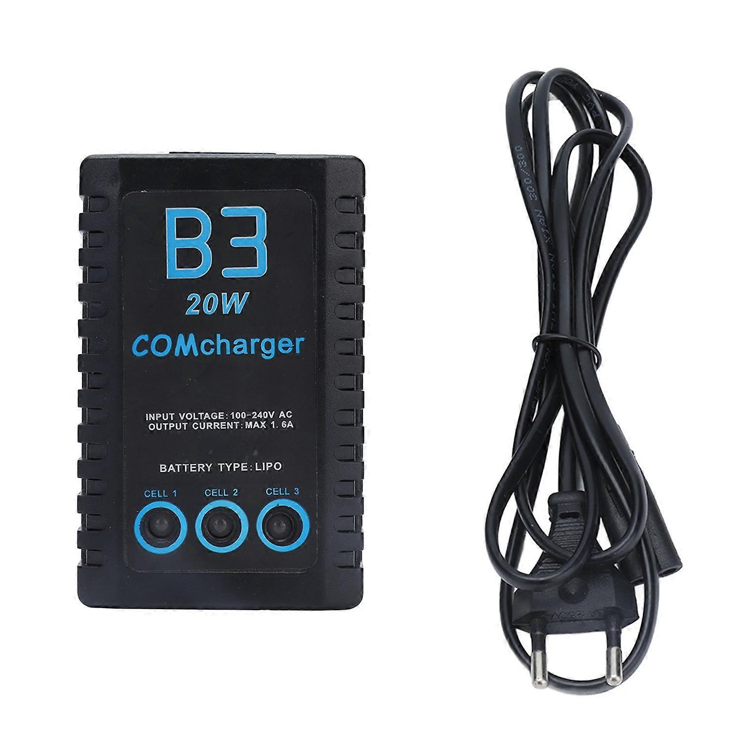 Batterie-balancer-ladegerät Für 2-3s Polymer-modellflugzeug-lithium-akkus 7,4 V/11,1 V 20 W 1,6 A B3eu Stecker