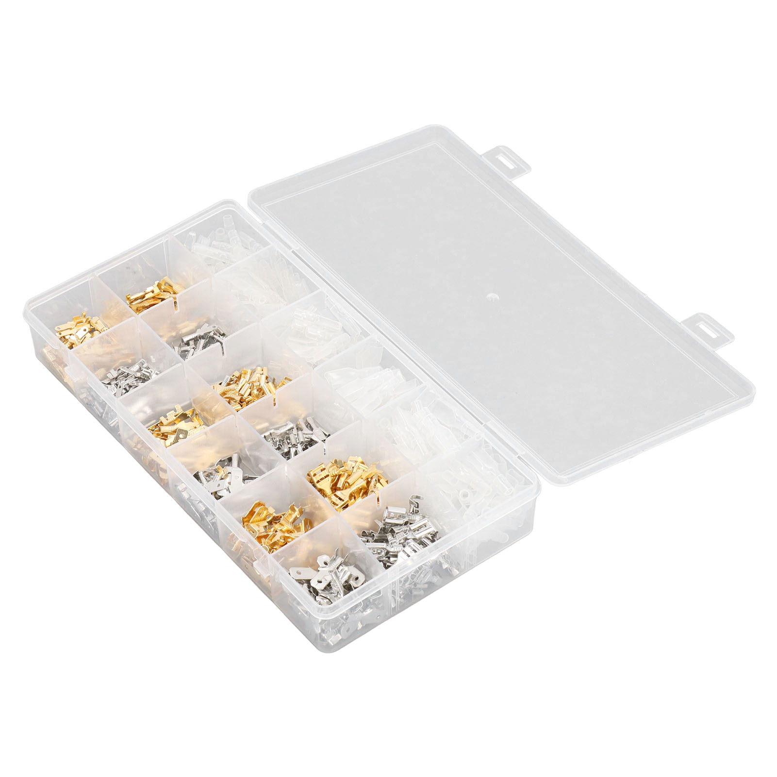 540-teiliges Crimp-anschlussklemmen-set Mit Stecker Und Hülse Für 2,8 Mm, 4,8 Mm Und 6,3 Mm Kabelquerschnitte