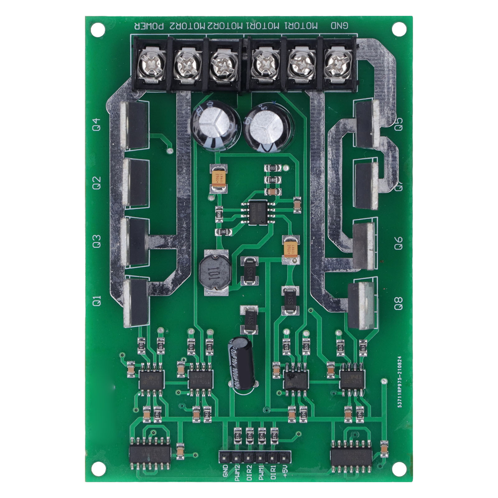 Doppelmotortreibermodul, Hochleistungs-h-brücken-gleichstrommotor-controllerplatine Mit Bremsfunktion
