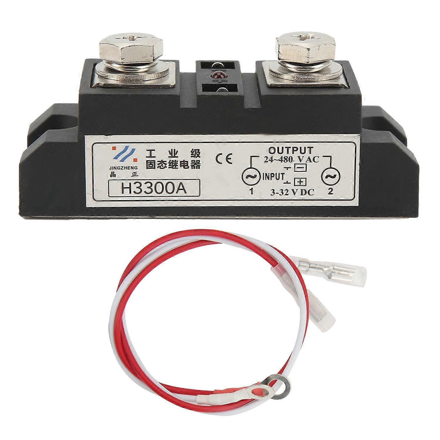 Industrielles Ssr-relais (gleichstrom/wechselstrom) Mit Led-anzeige, 3–32 V Eingang, 24–480 V Ausgang