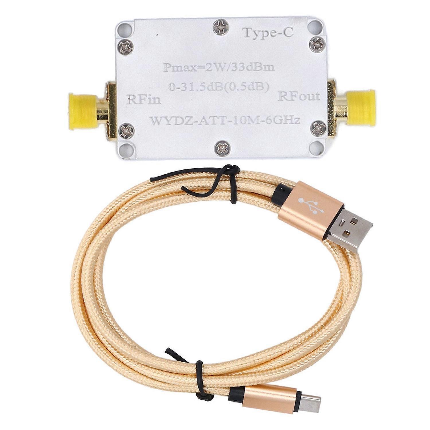 Digitaler Dämpfungsregler Typ C Sma-buchse 2 W 0–31,5 Db 0,5-db-schritte 33 Dbm Verstärkung 10 Mhz–6 Ghz Für Cnc
