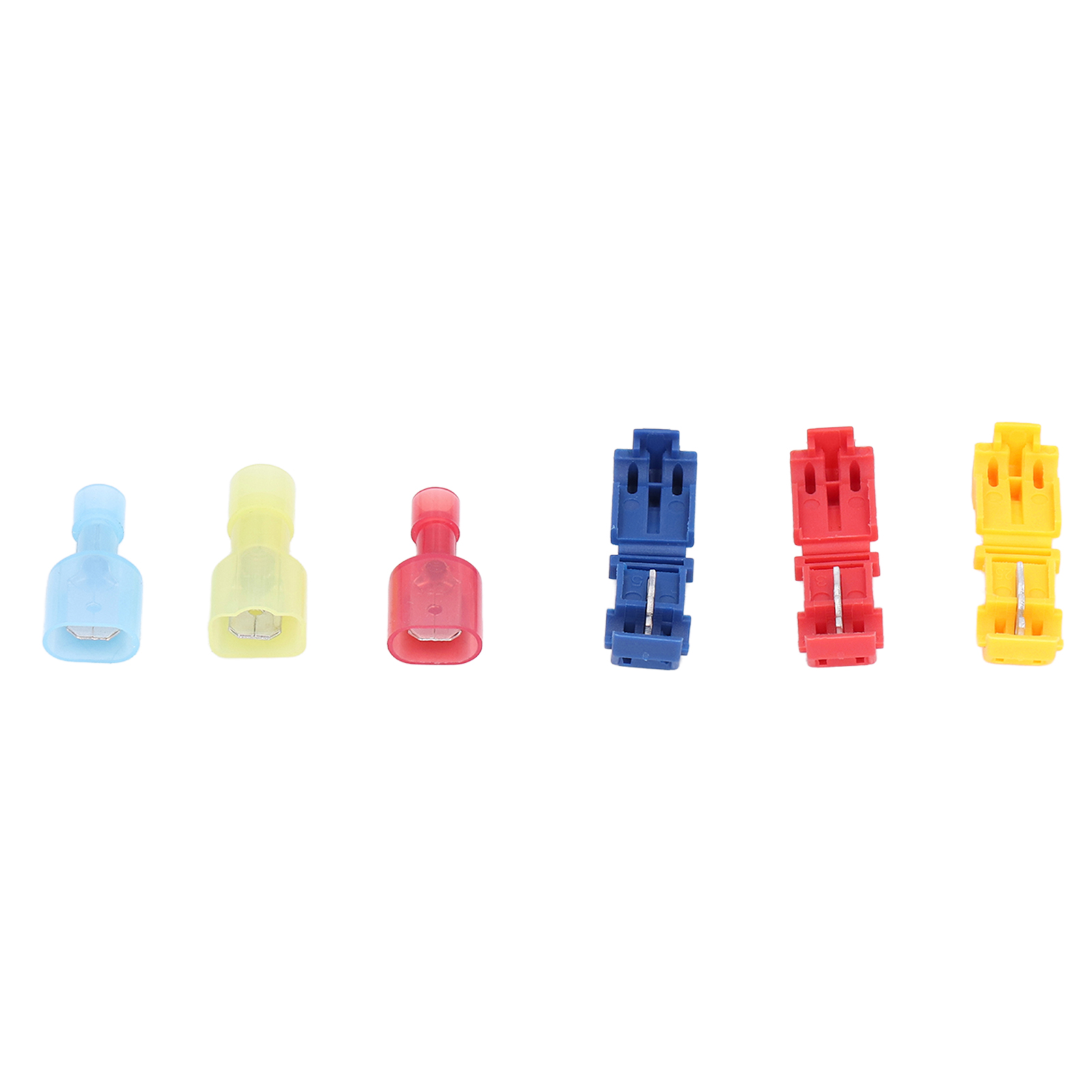 Elektrische T-abzweigverbinder-sets, Schnellverbinder-crimpklemmen, Nylonummantelt, Vollisoliert, Stecker, Flachsteckverbinder