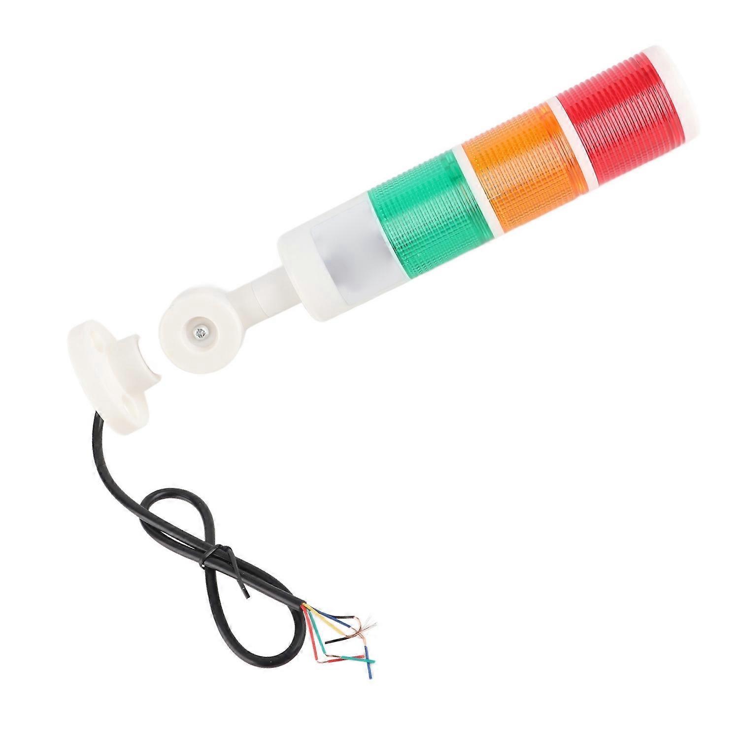 Led-signalleuchte, 3-stufig, Rot, Gelb, Grün, Ip54, Faltbar, Industrielle Warnleuchte Mit Summer, Dc2