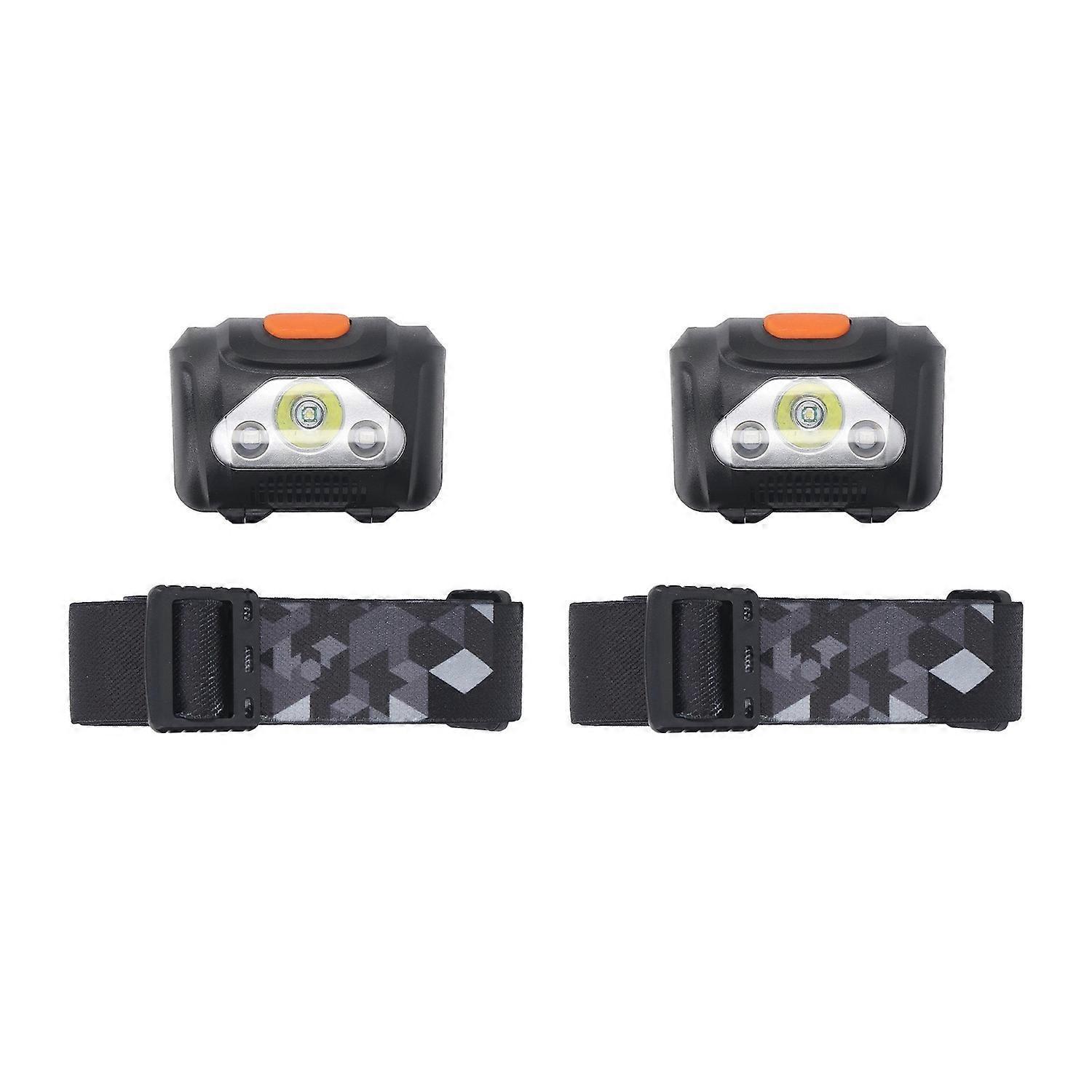 Stirnlampe Mit Hoher Helligkeit, Wiederaufladbar, Tragbar, Led-scheinwerfer Für Outdoor-aktivitäten Wie Camping Und Laufen