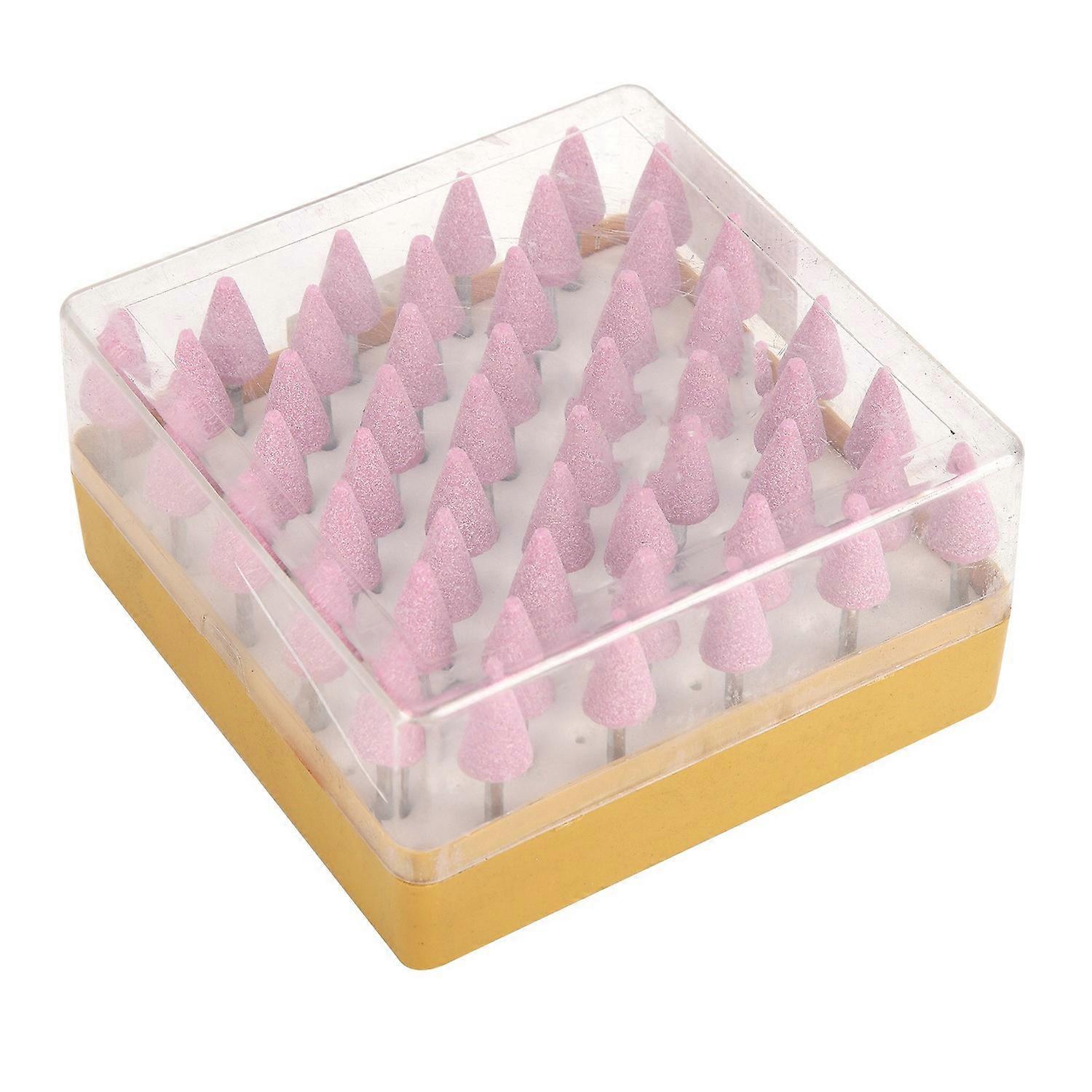50 Stück Schleifaufsätze, Keramik-dreieckkegel, Aluminiumoxid-schleifscheibe, Schleifkopf, Rotationswerkzeug