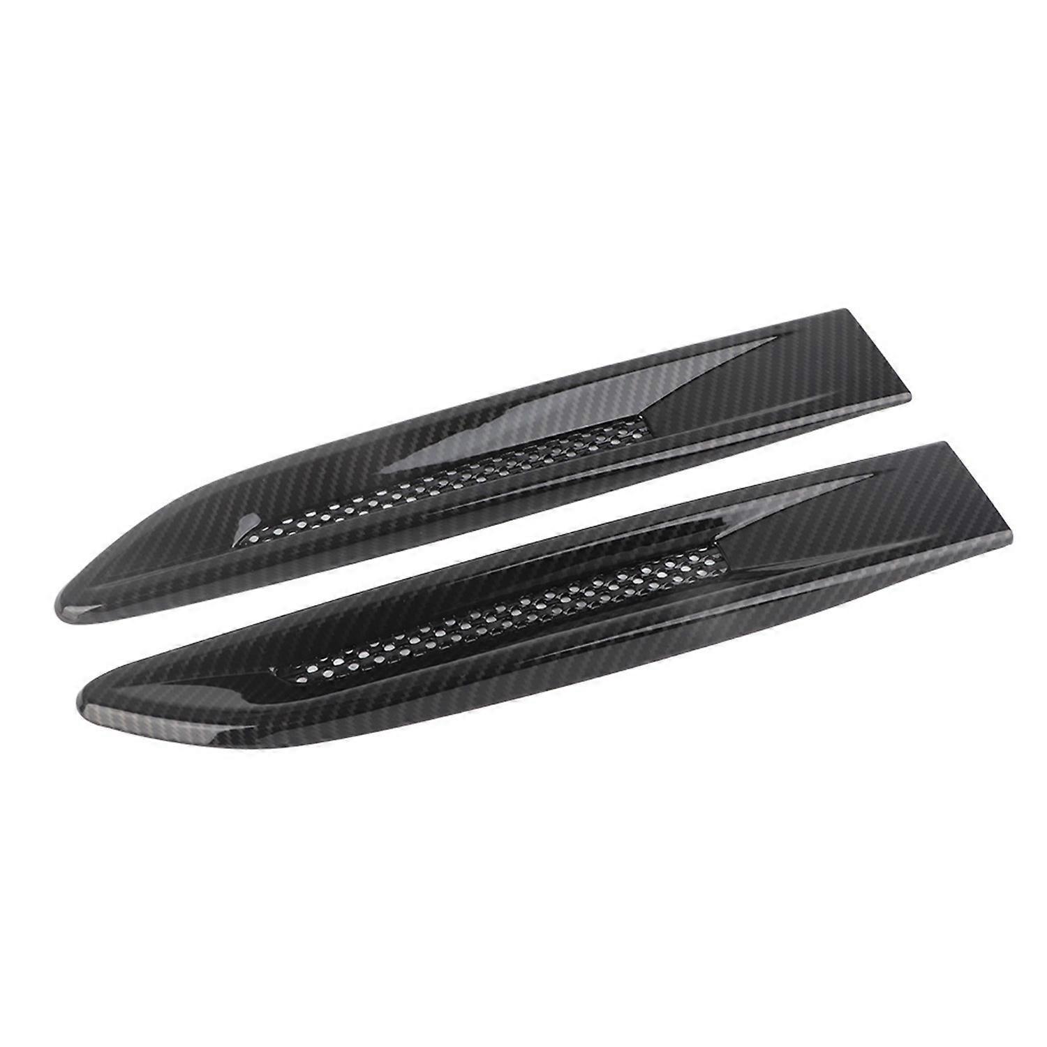 2 Stück Kotflügel-seitenlüftungsauslassabdeckungen In Carbonfaser-optik, Passend Für Jaguar Xf Xfl Xe