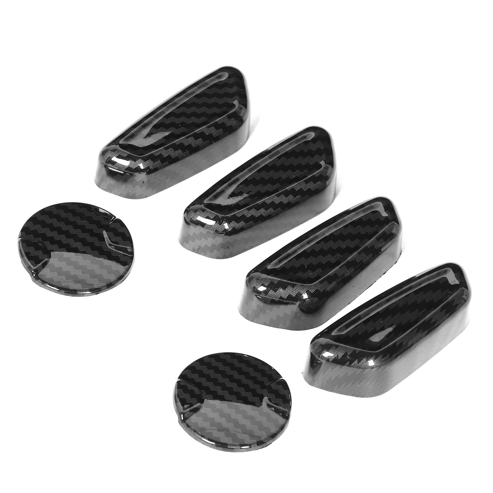 6-teiliges Set Sitzverstellknopf-abdeckungen In Carbonfaser-optik, Passend Für Ford F-150 2015-2020