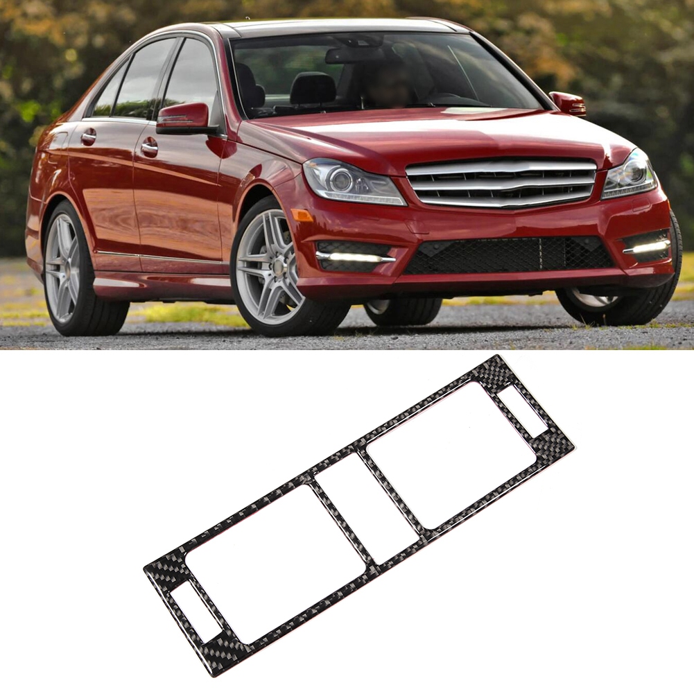 Mittelkonsolen-lüftungsgitterblende Aus Kohlefaser, Passend Für Mercedes-benz C-klasse W204 05-12