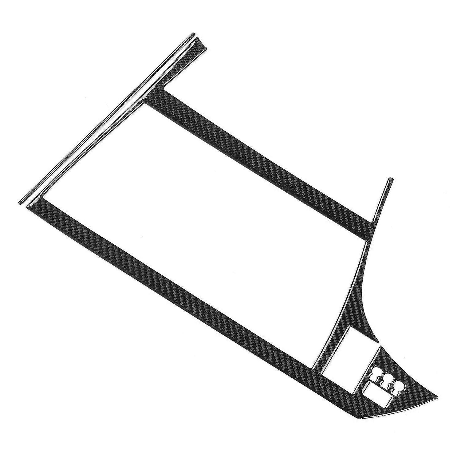 2 Stück Mittelkonsolen-gps-display-rahmenabdeckung Mit Carbonfaser-zierleiste, Passend Für Prius Lhd 2012–2011