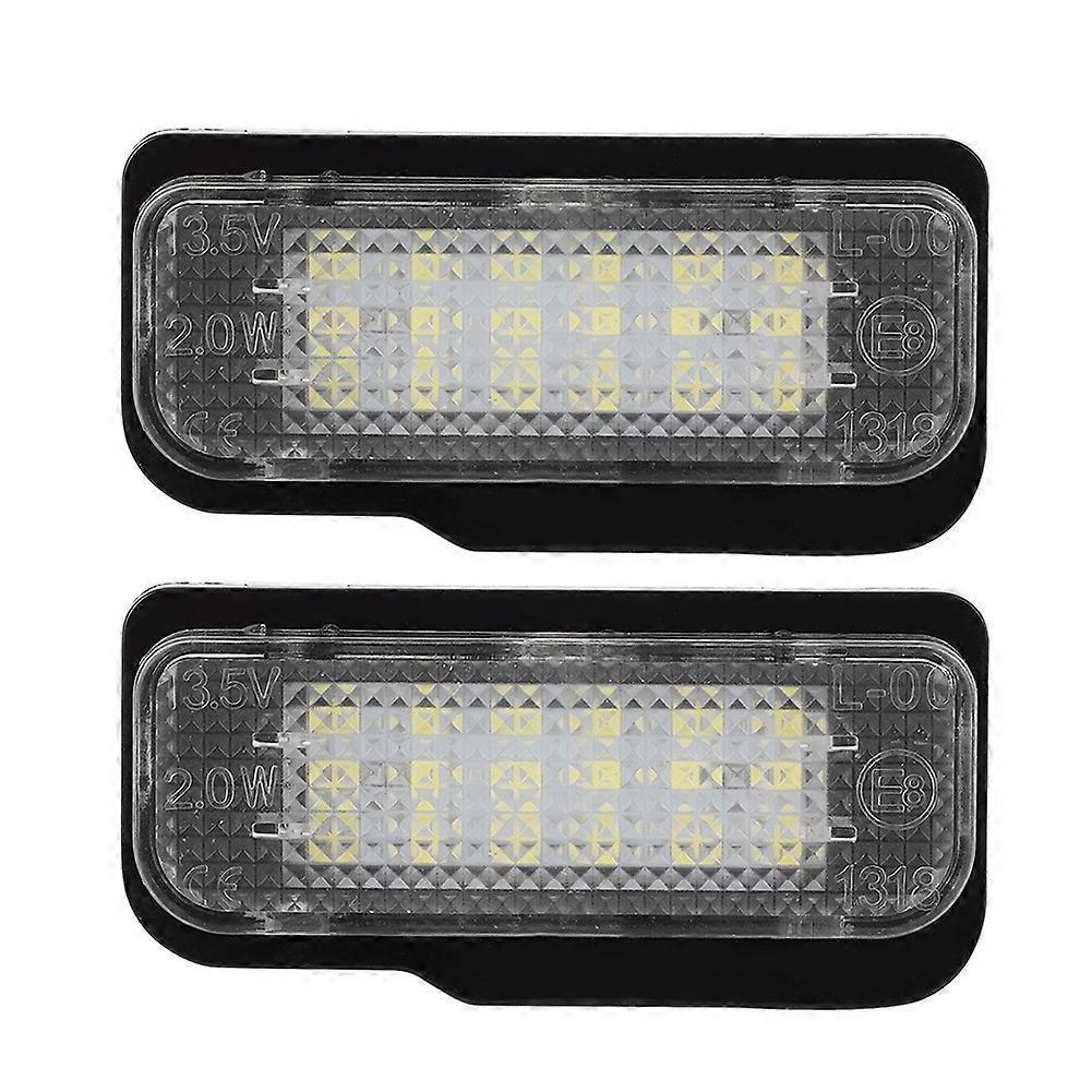2 Stück Kfz-kennzeichenbeleuchtung Mit 6000k Led-lichtquelle, Passend Für Tesla Model S 2012-2015, 12 V Dc