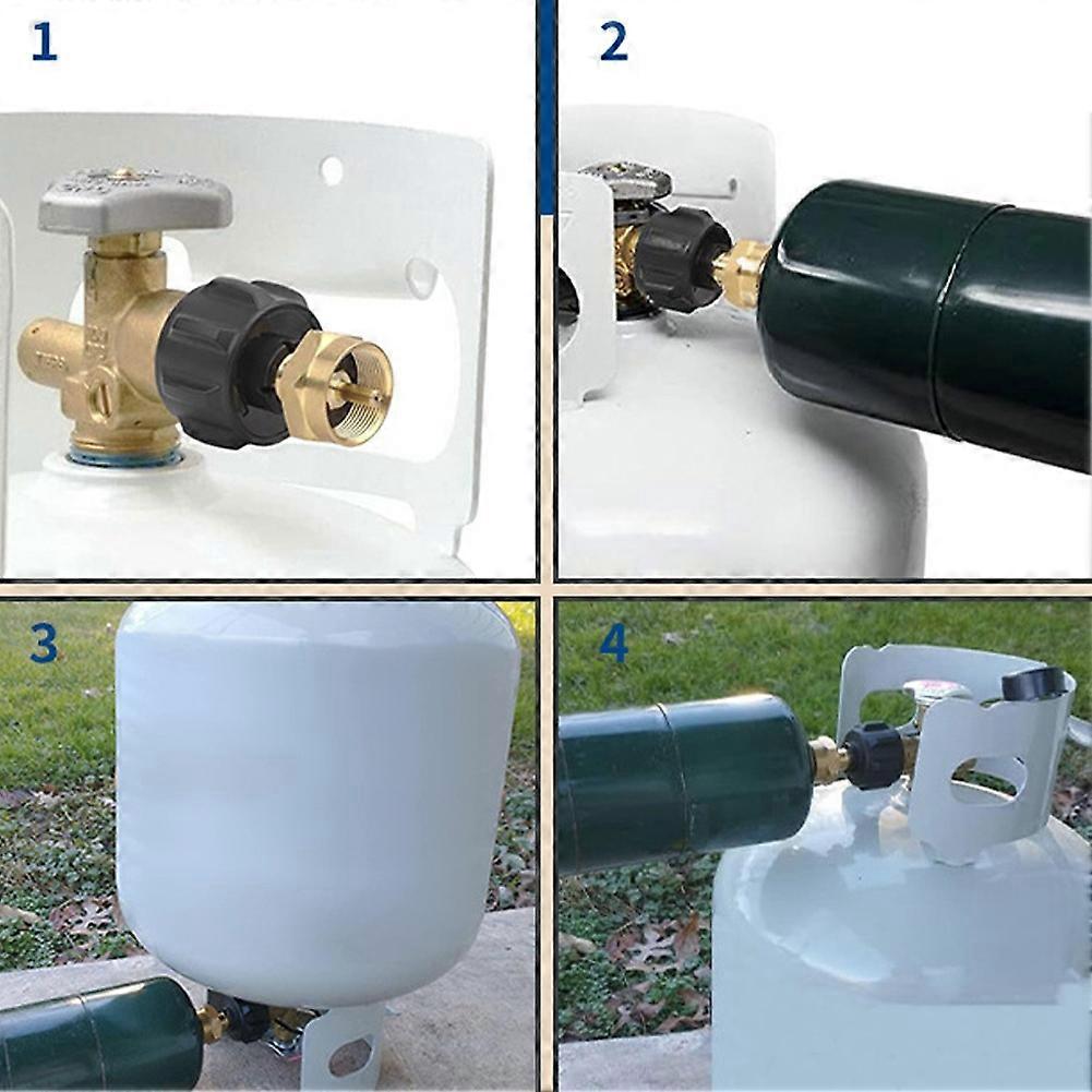 Outdoor-camping-picknick-gasflaschen-propangastank-nachfülladapter Qcc Auf Propangas-konverter Messing Pro