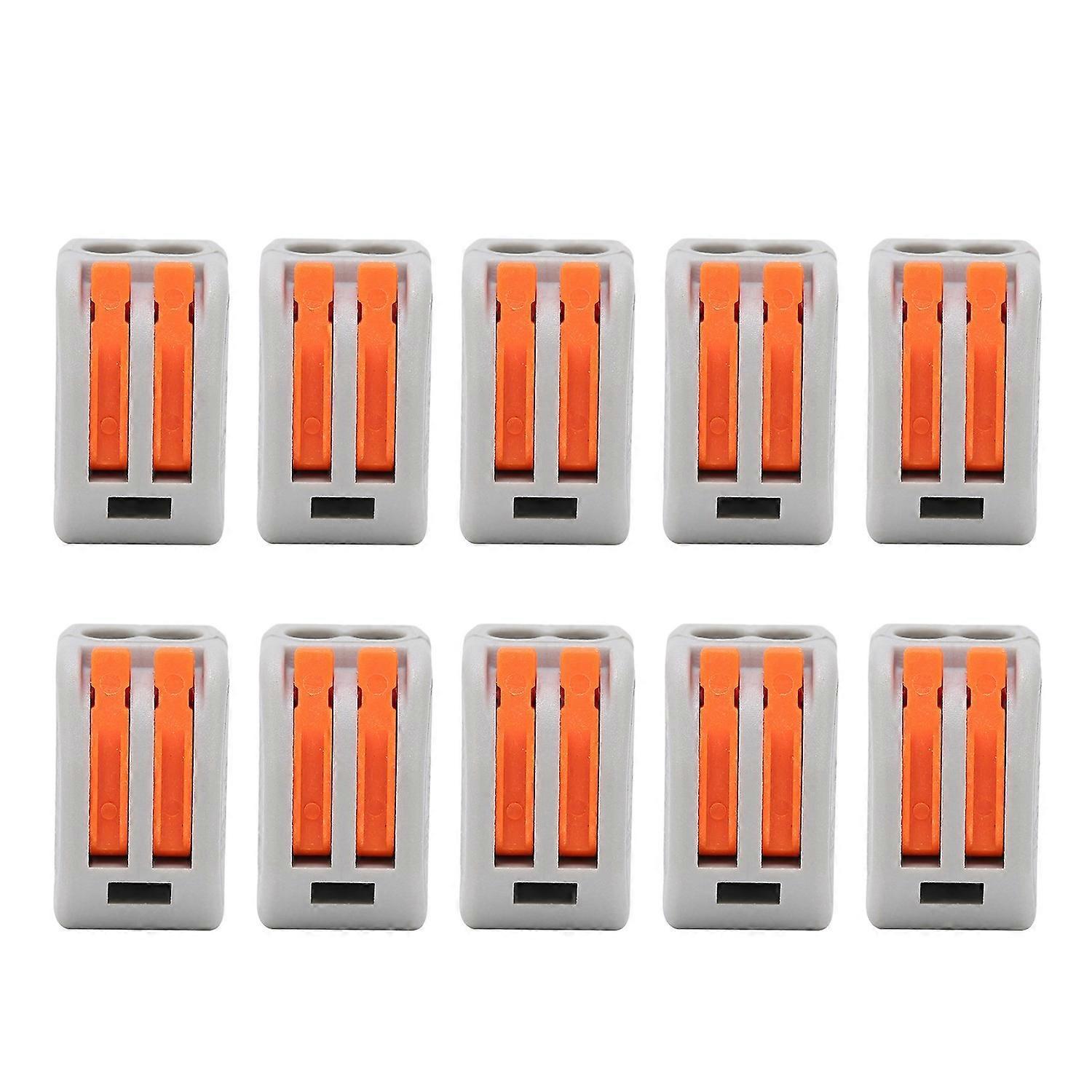 10 Stück Drahtblock-klemmenanschluss Schnellleiter Flexibler Hartkabelverbinder Pct212