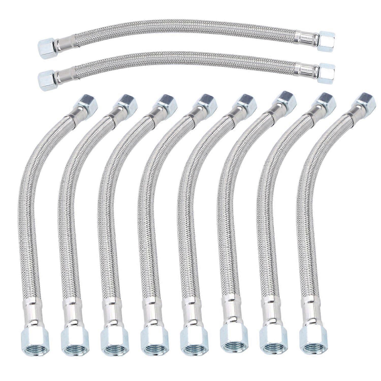10 Stück 14 X 1,5 Mm Flexibler Metallschlauch Aus Stahlguss Für Luftkompressionsmaschinen, 28 Cm