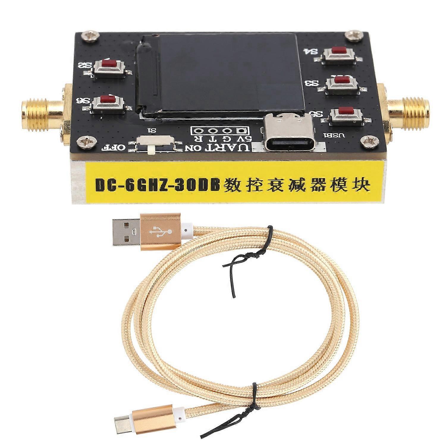 Programmgesteuertes Dämpfungsmodul, Aluminiumlegierungsplatine, 5v Typ C Stromversorgung Mit Datenkabel