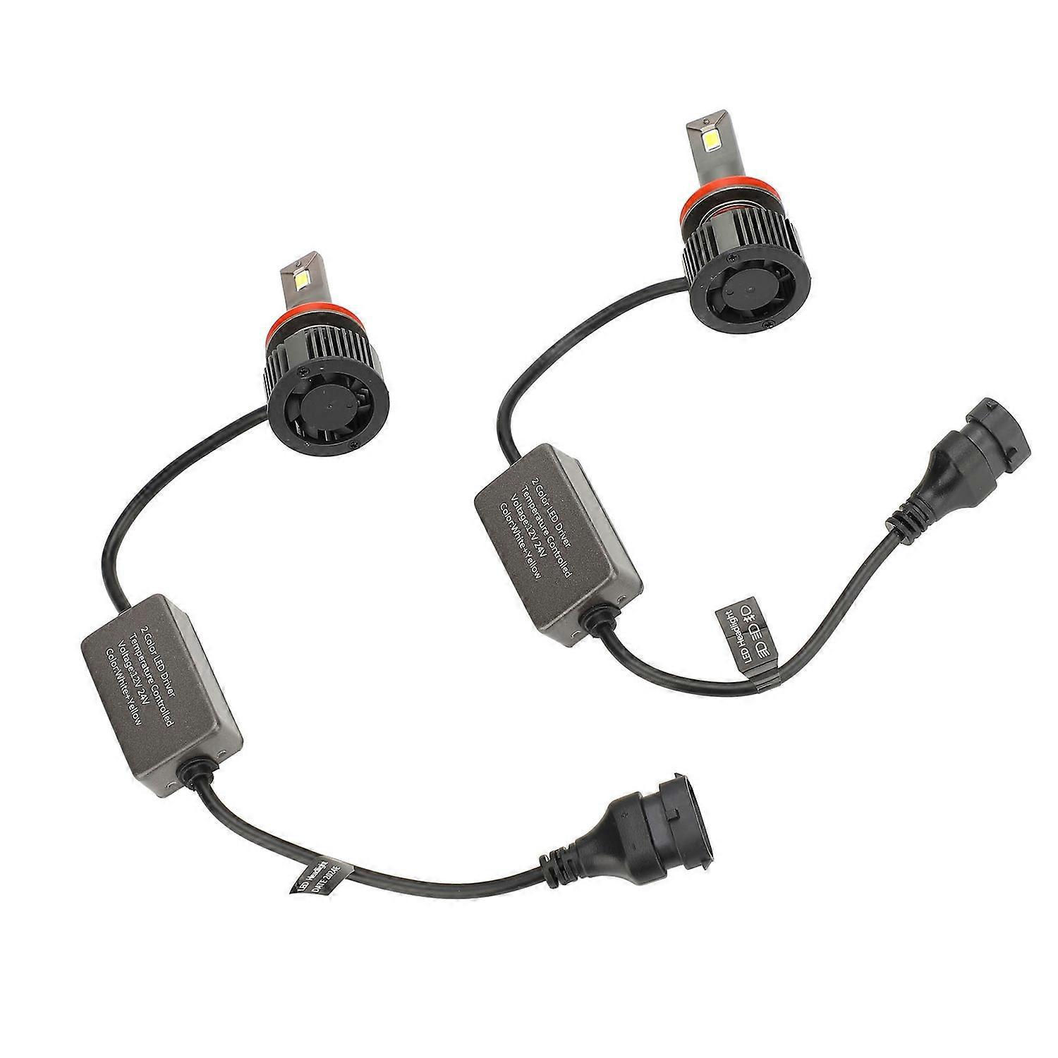 Stück Led-scheinwerferlampen, Zweifarbig, Hohe Helligkeit, Energiesparend, Dc 12 Bis 24 V