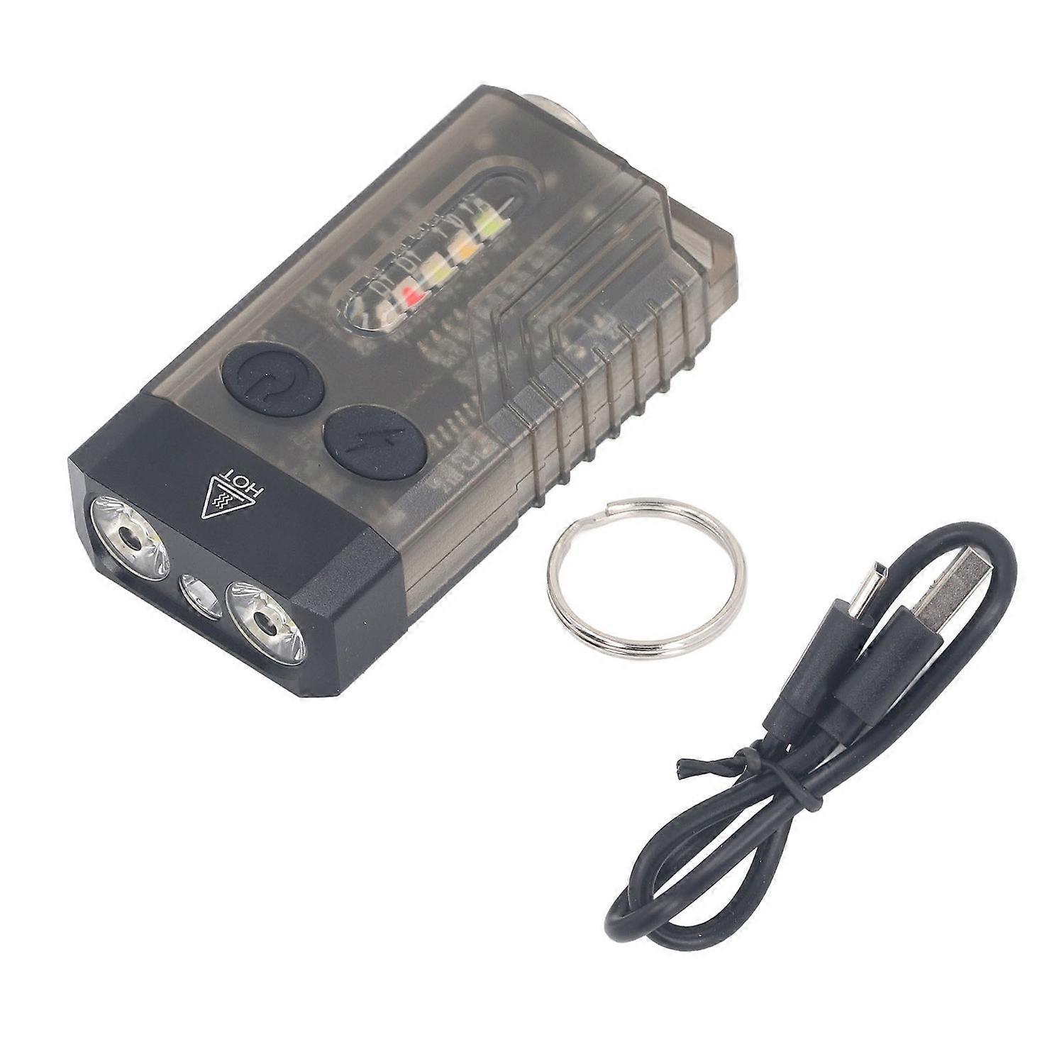 Led-taschenlampe Mit Uv-licht, 80 Db Summer, 1000 Lm, Magnetverschluss, Wiederaufladbar, Tragbar, Wasserdicht (ipx4).