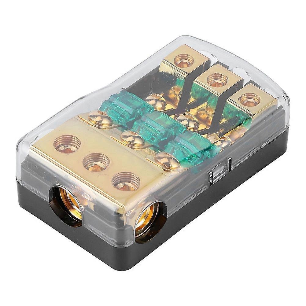 0/2/4 Gauge Eingang Auf 4/8/10 Gauge Ausgang 60a 3-wege Mini-anl-sicherungshalter-verteilerblock Für Auto-audio