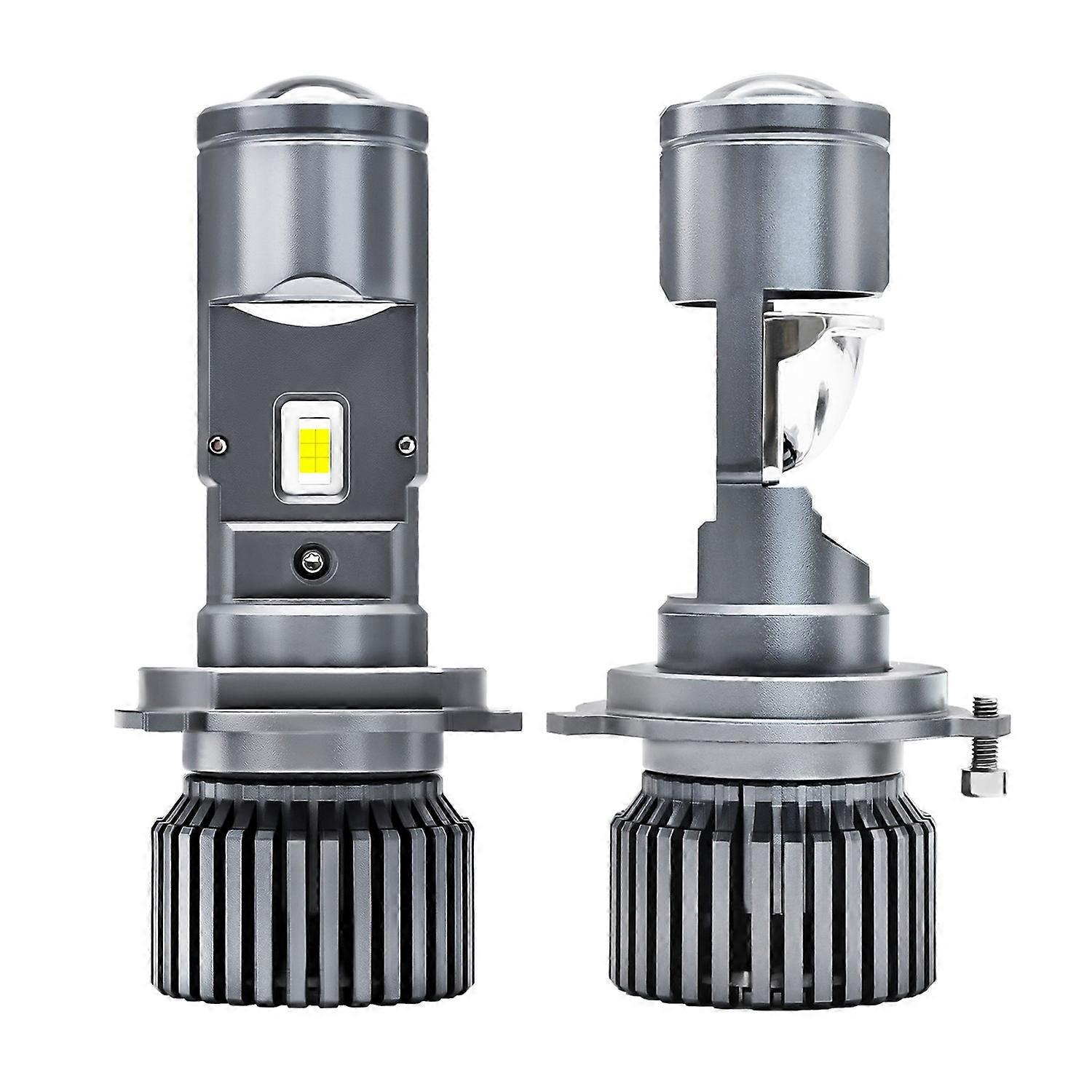 H4 Led-scheinwerferlampen, 25000 Lm, 90 W, Doppellinsen-umrüstsatz Für Superhelle Led-scheinwerfer, 6000 K Weiß