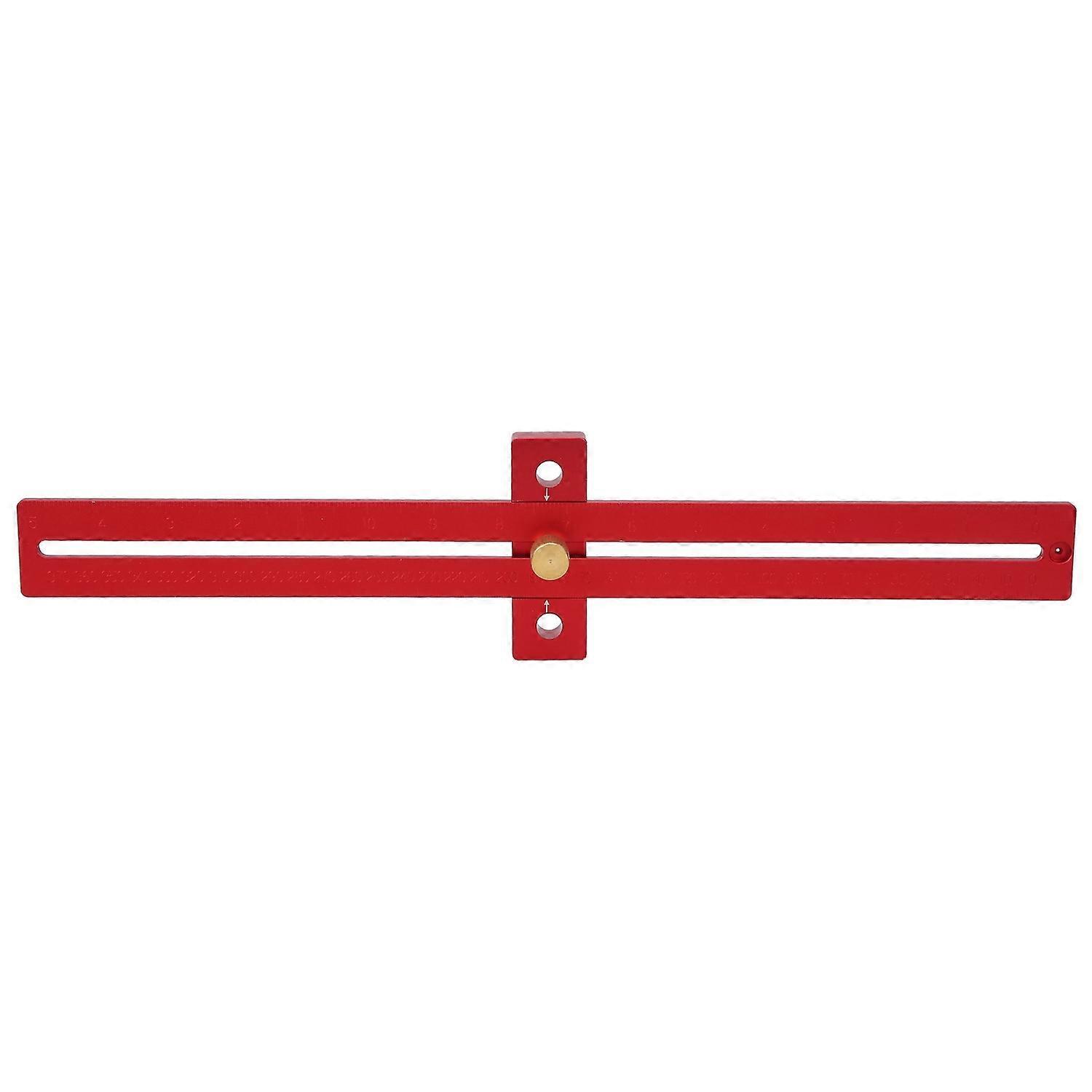 Anreißlineal Für Holzbearbeitung, T-förmiger Linienanreißer, Messwerkzeug Aus Aluminiumlegierung, 0–370 Mm