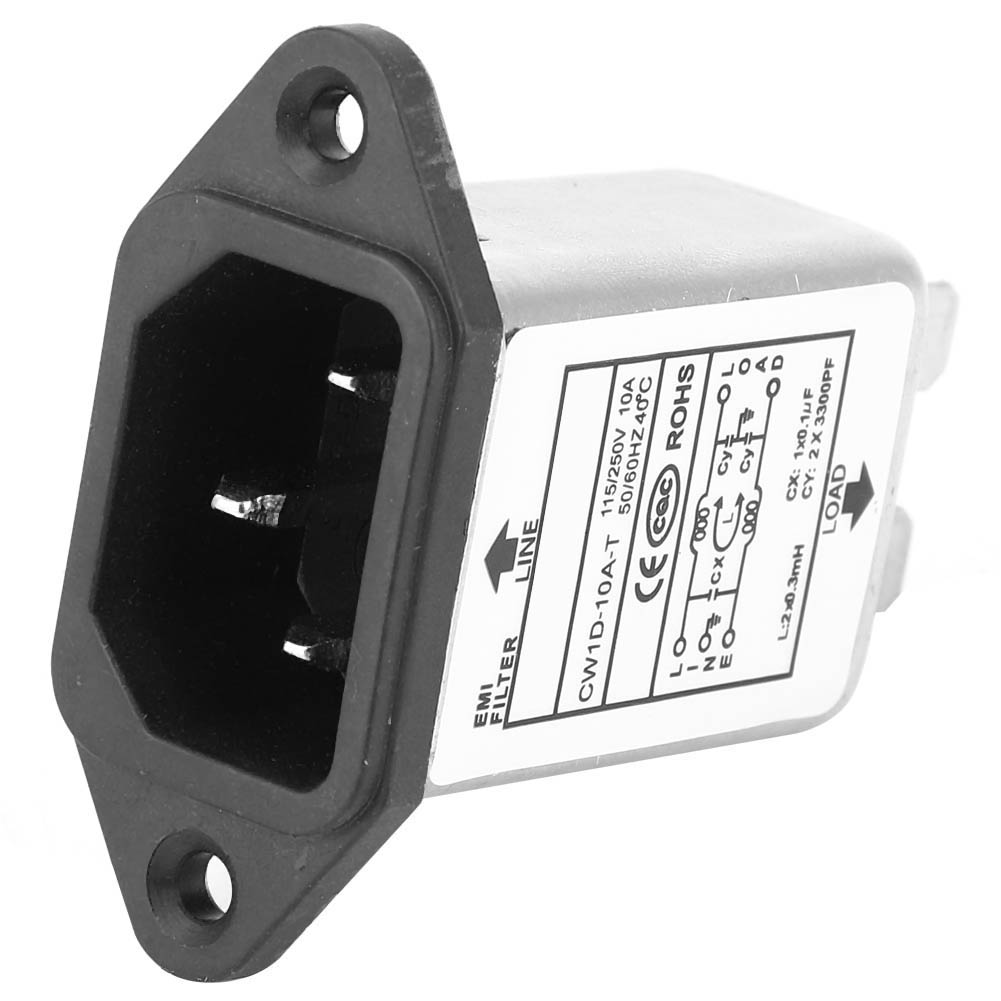 Hochwertiger Filter Für Iec-320 C14 Stecker, 10a, Elektronische Bauteile, Cw1d-10a T