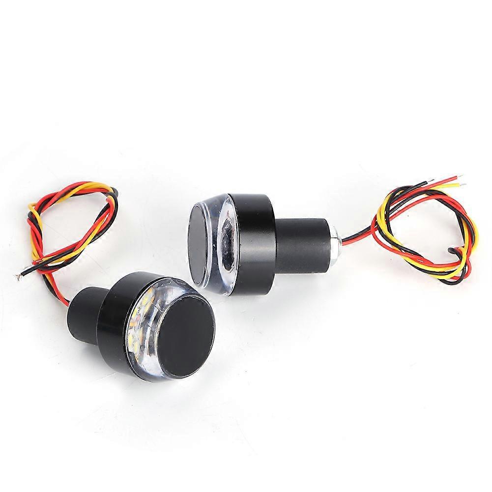 2 Stück Motorrad-lenkerleuchten Led-blinker, Lenkerenden- Und Seitenmarkierungsleuchten (weiß/rot)