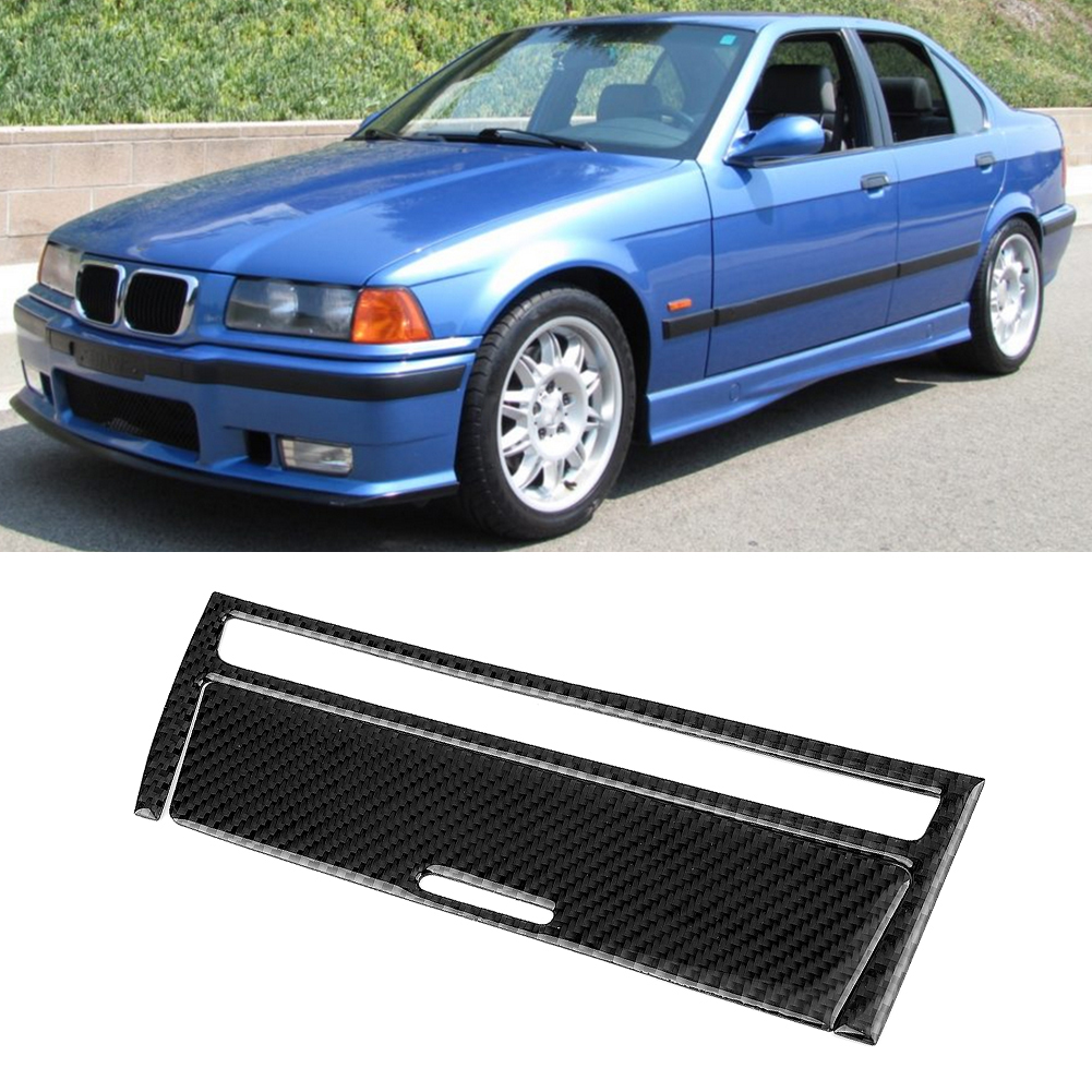 2 Stück Zieraufkleber Für Den Zigarettenanzünder In Carbonfaser-optik, Passend Für 3er Bmw E46 (1998–2005)