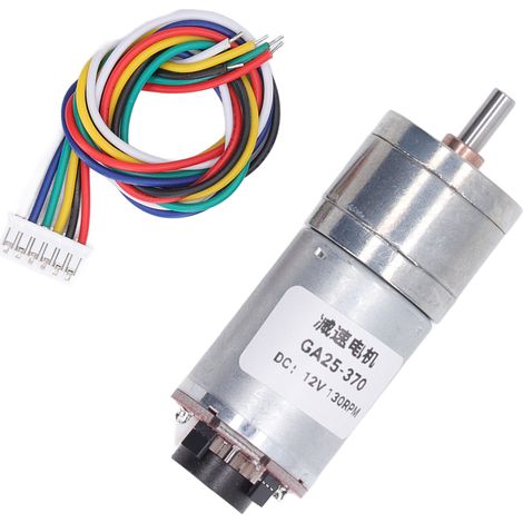 Getriebemotor 12v 130rpm Metallgetriebe Hochdrehmoment Aluminiumlegierung Elektronisches Bauteil Für Druckerroboter