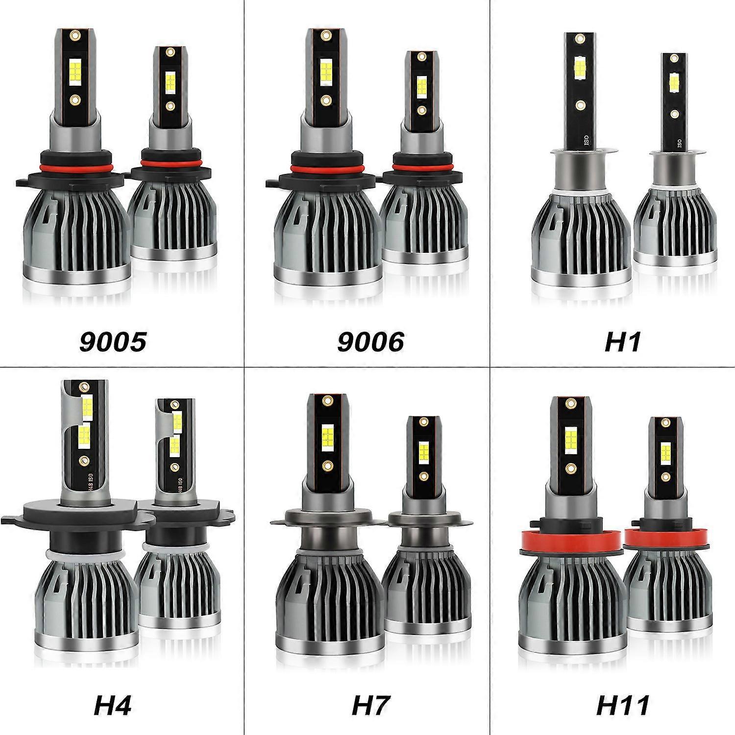 Stück Ip68 Wasserdichte Led-autoscheinwerferlampen, Led-fahrlicht-komplettset, 60 W, 6000 Lm