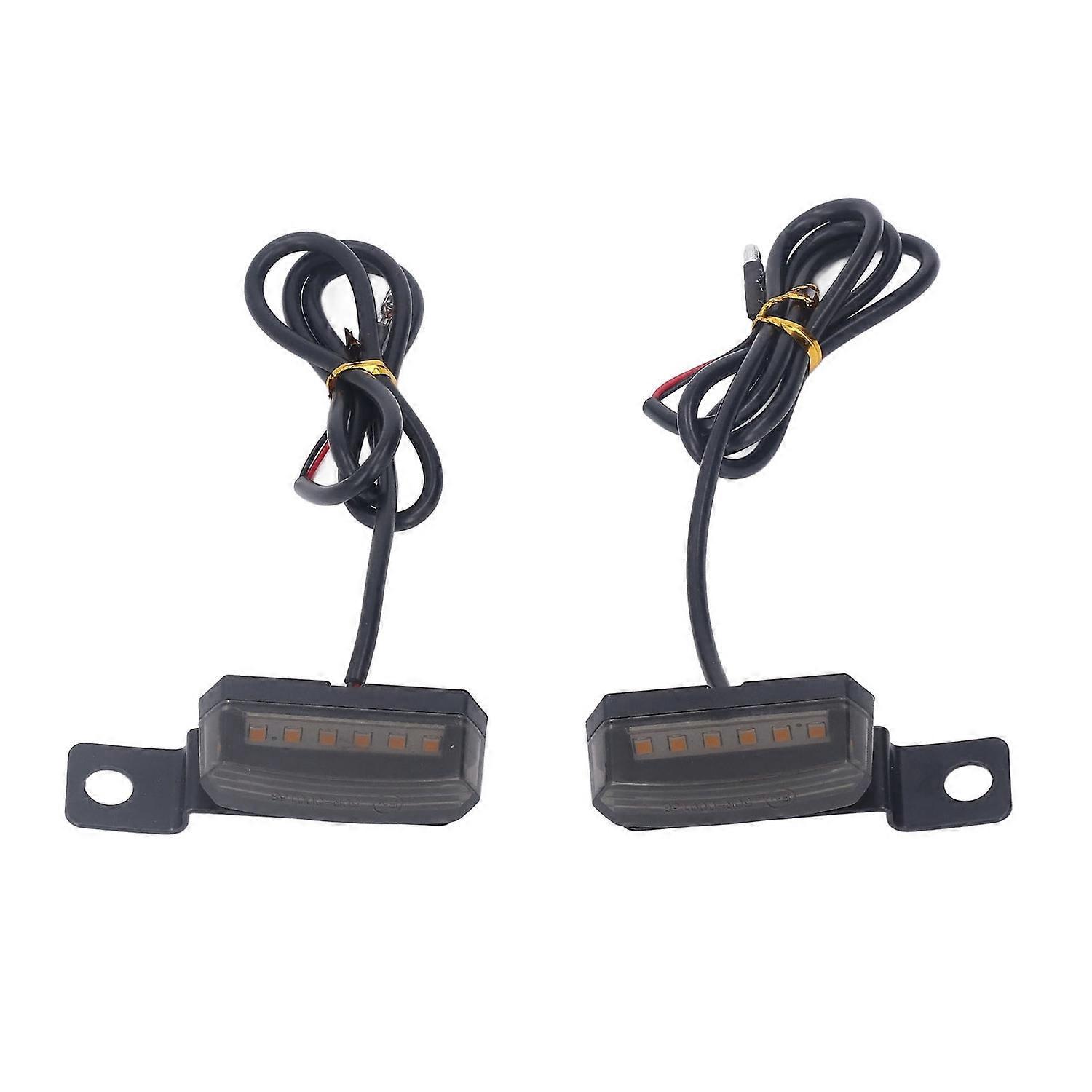 Paar Dynamische Blinker Mit 6 Leds, 12 V Dc, Universelle Modifikation Für M8 Motorrad/roller