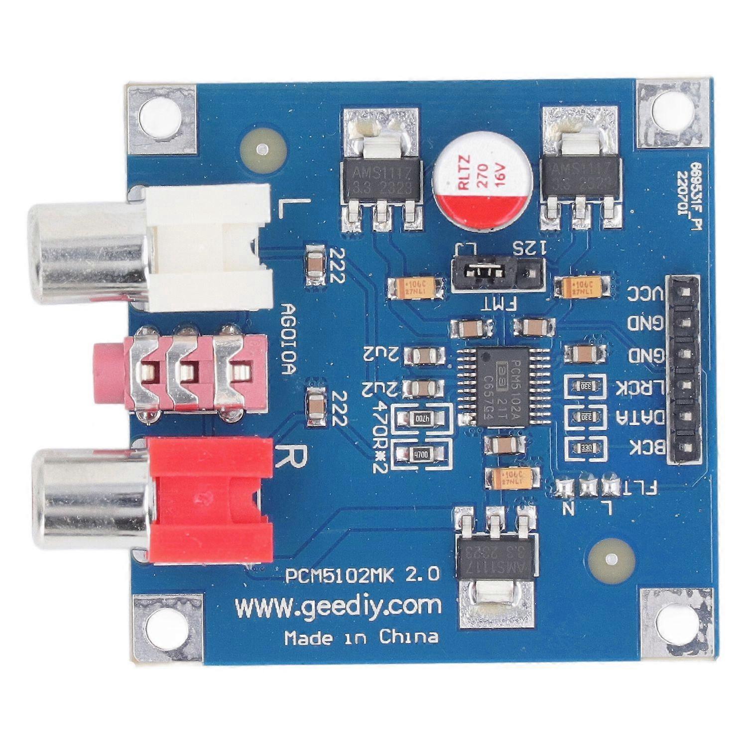 Dac-decodermodul Abs 32 Bit 384 Khz 2 Filtermodi Digitaler Sound-dac-decodermodul Dc 5 V Bis 10 V