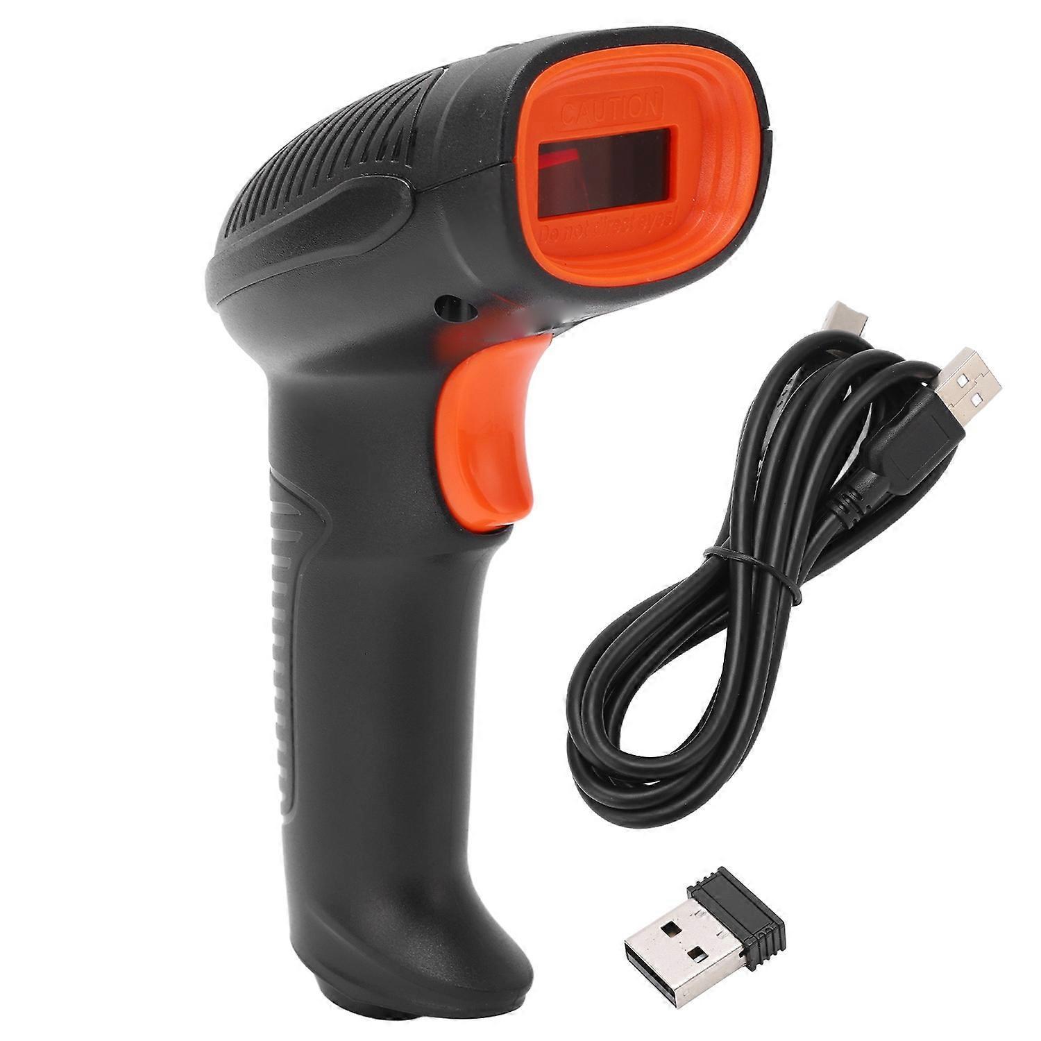 1d-barcode-scanner, Tragbar, Plug & Play, 2,4-ghz-funk-barcode-lesegerät Mit Eingebautem Akku Für ...
