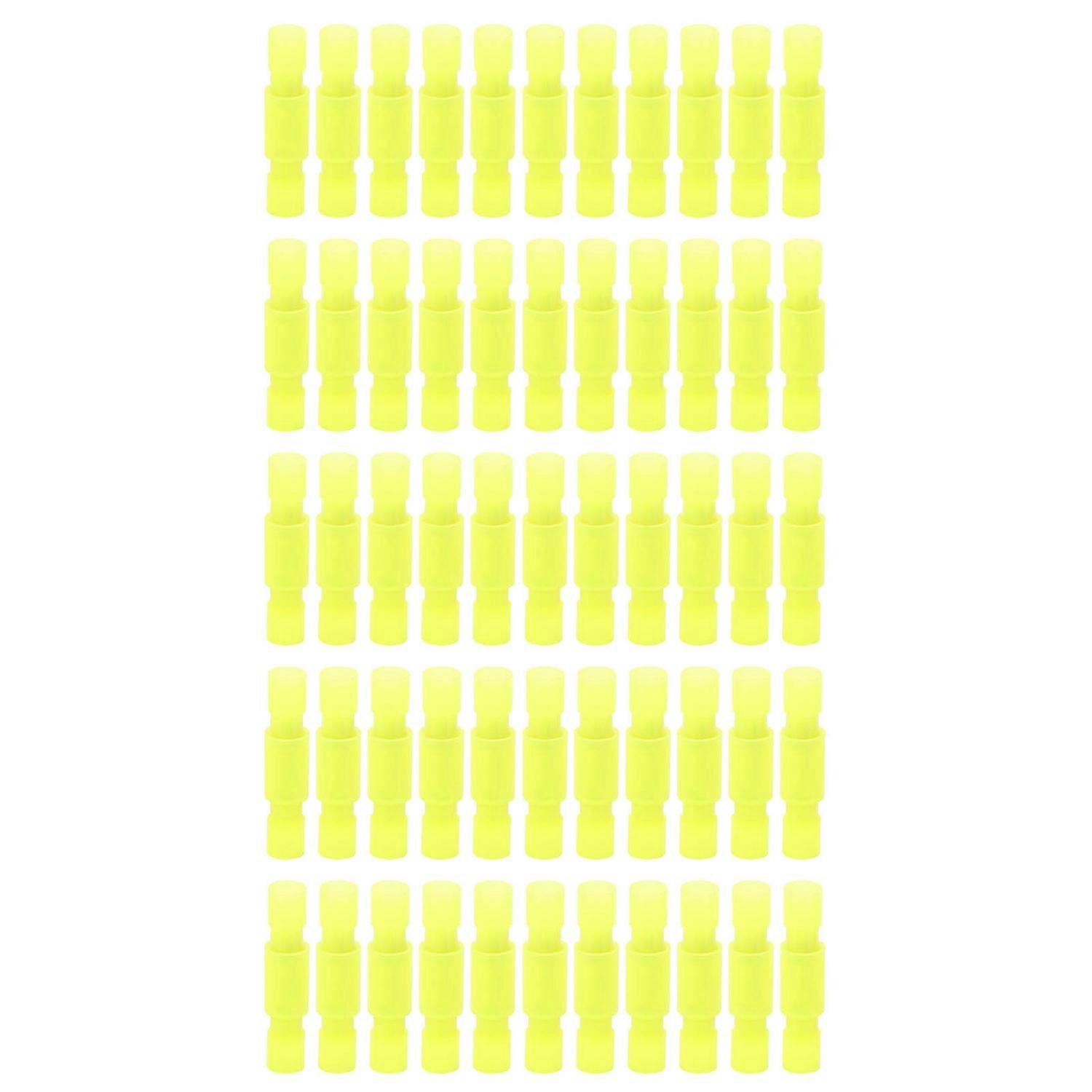 50-teiliges Nylon-steckverbinder-set, Draht-crimp-stecker, Buchsen, Stoßverbinder, Isolierte Klemmen Frfny Und Mrfny (0,5075 (ye))