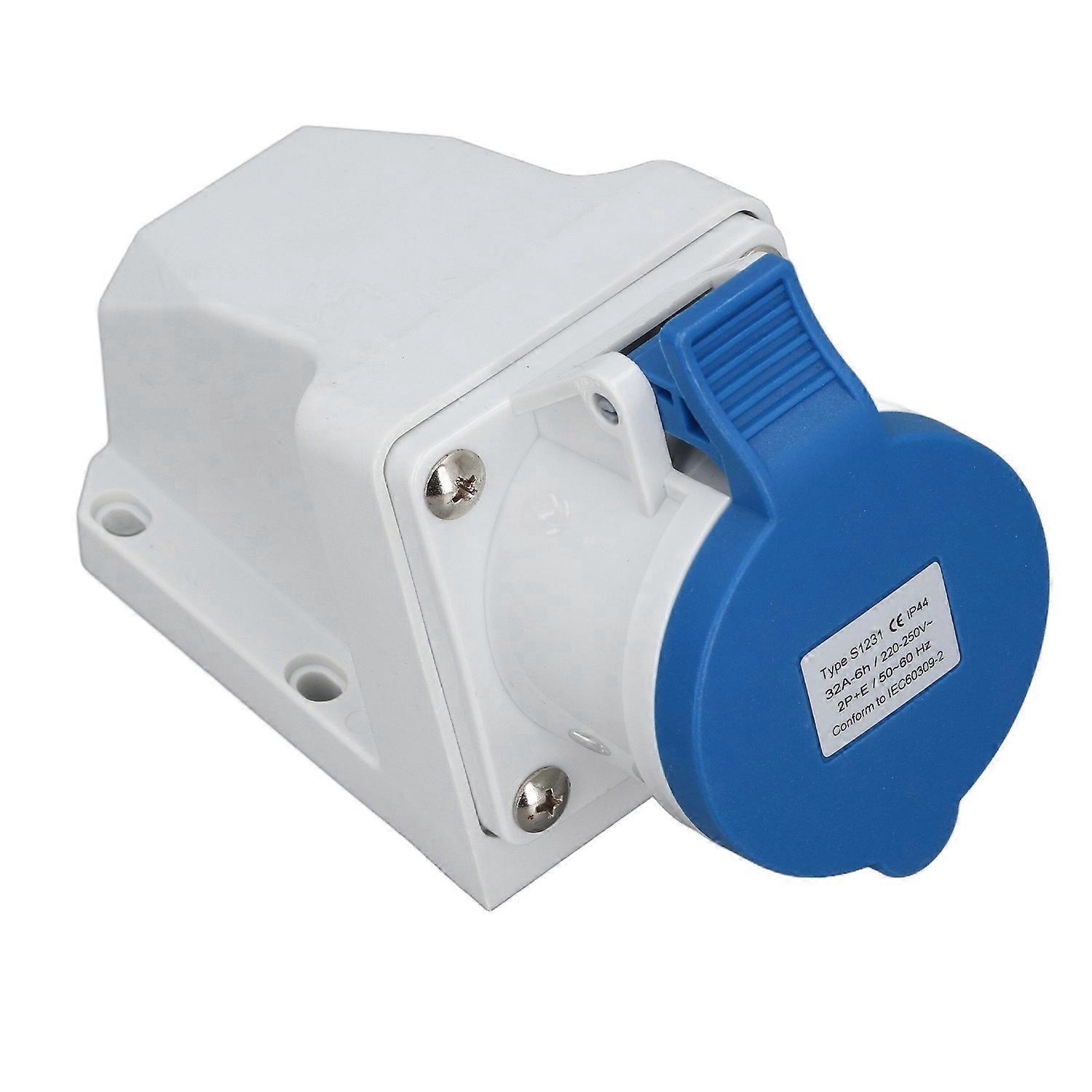 Industrieller Elektrischer 3-poliger Stecker, 32 A, 2p+e, Ip44, Wasserdicht Und Staubdicht, 220–250 V