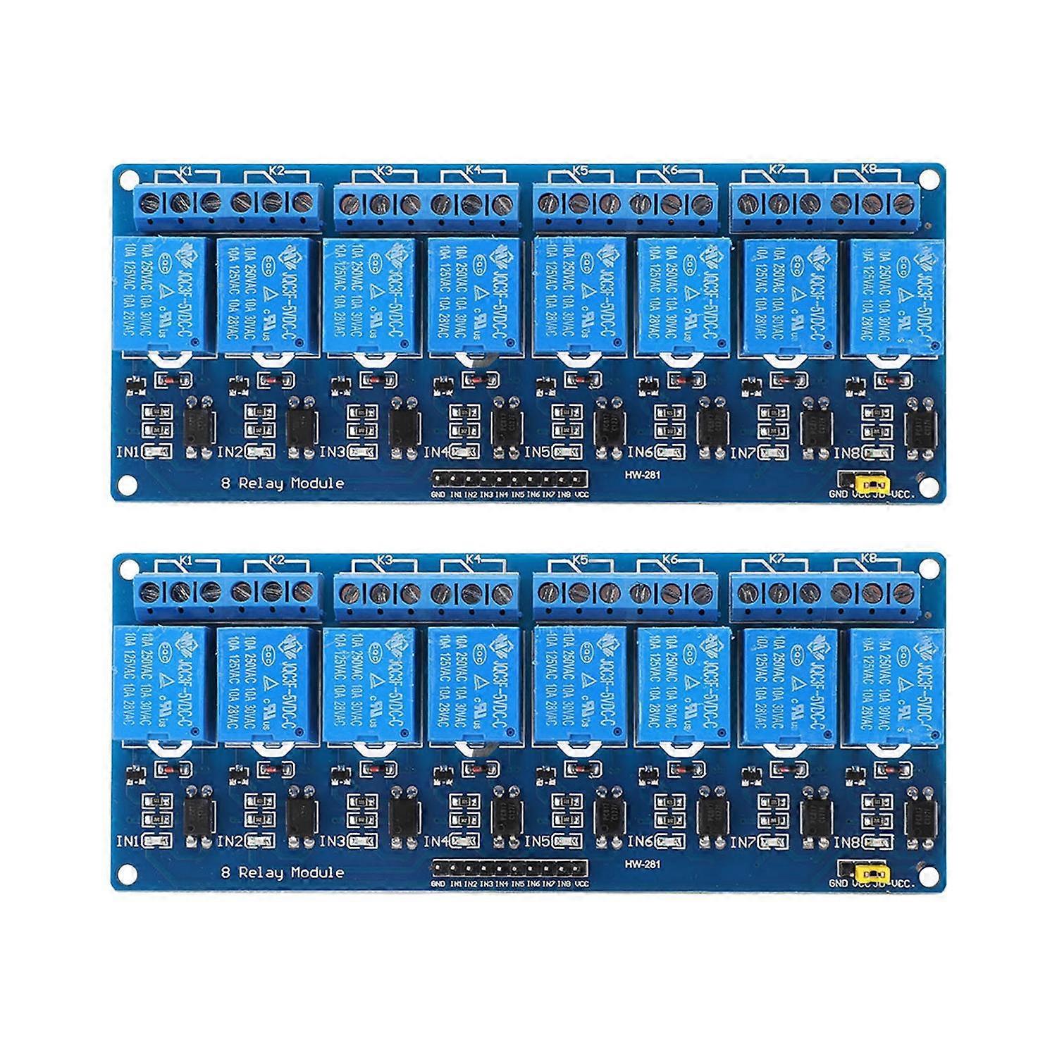 Stück Relaismodul 8-kanal Sps Optokoppler-isolationsplatine Zubehör Für Pic Avr 51