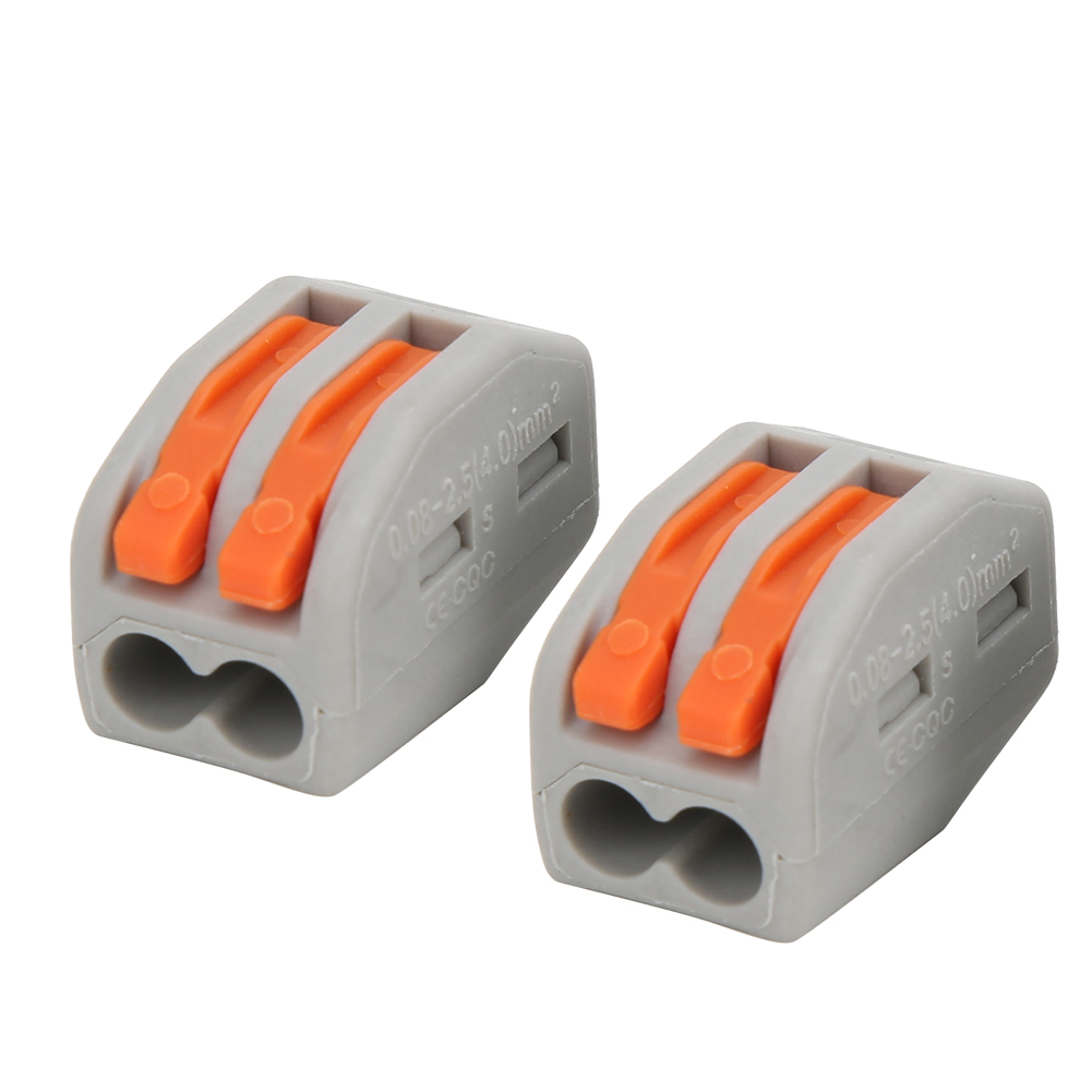 20 Stück Pct-212 Federklemmenblock, 2-wege-kabelverbinder