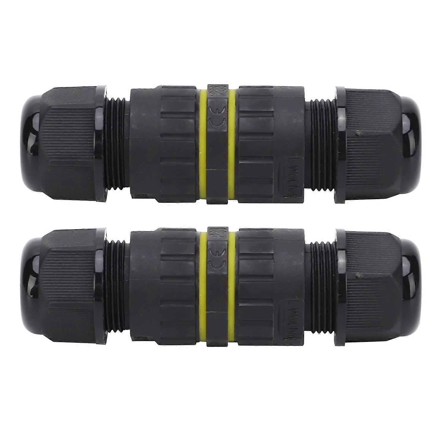2 Stück Wasserdichter, Flammhemmender Steckverbinder Für Elektronische Außenkabel, 2-polig, Ip68, M162p (3,5–7 Mm)