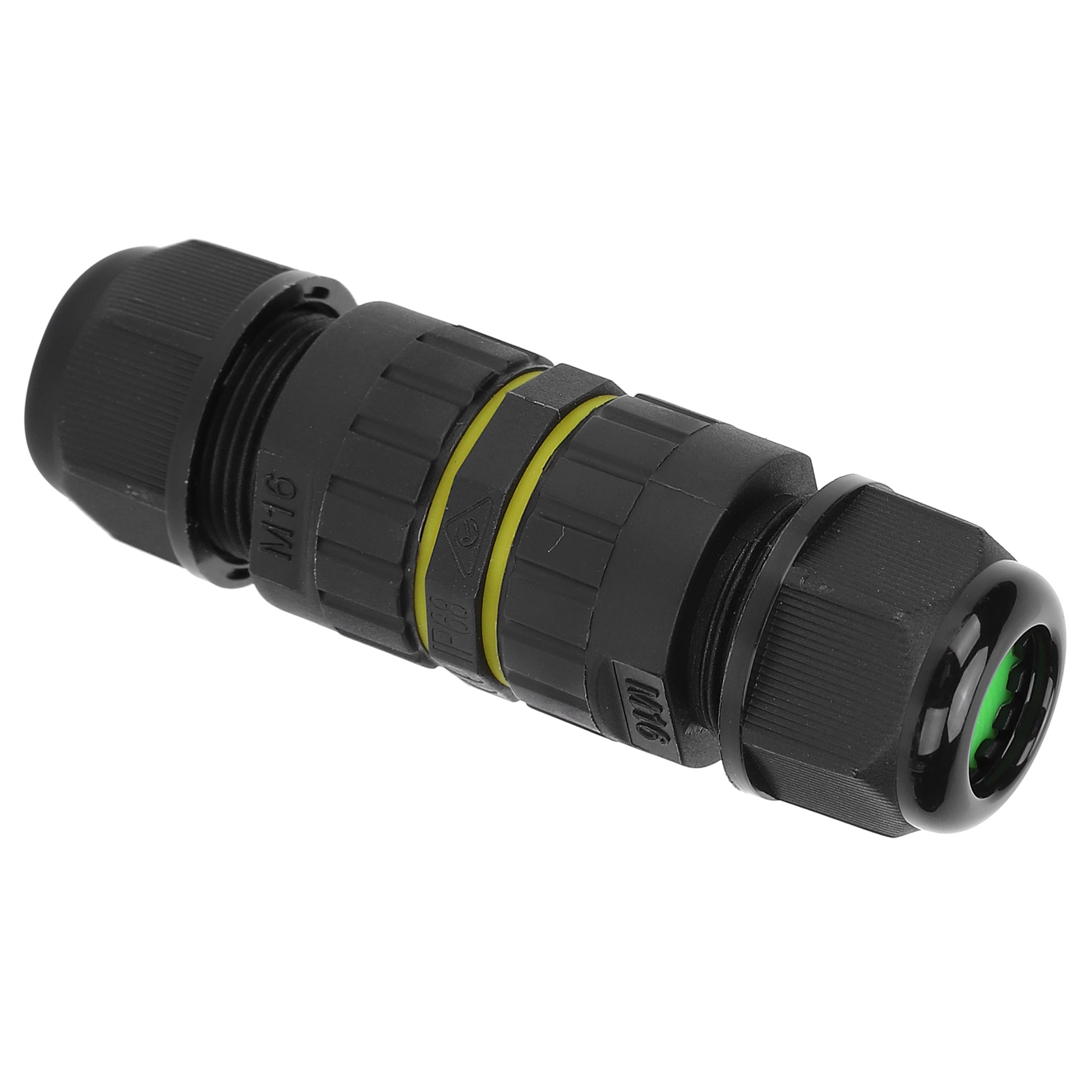 Wasserdichter 3-adriger Außenkabelverbinder M16-3p Ip68 0,5–1,5 Mm² 3,5–7 Mm