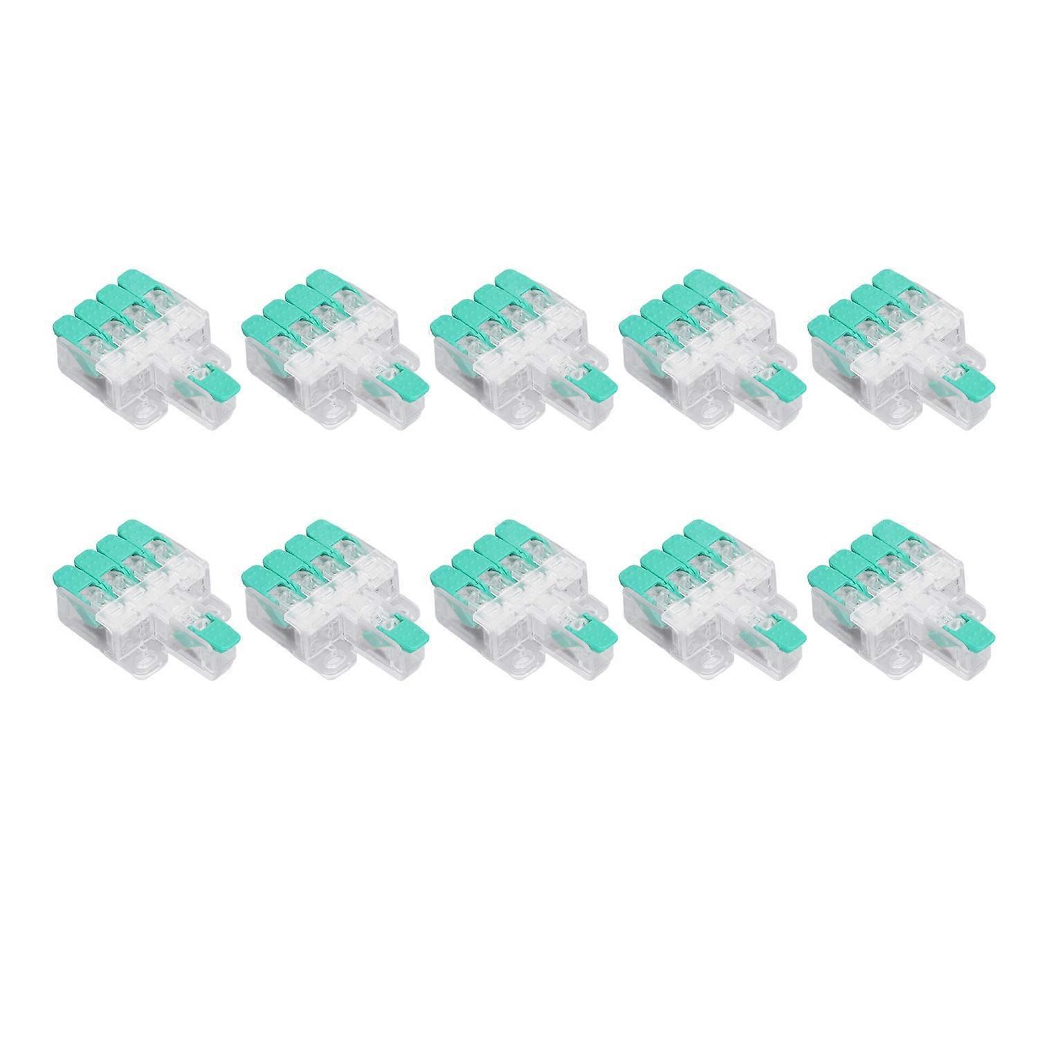 10-teiliges Set Hebel-drahtverbinder 1 Bis 4 Schnellverdrahtungskabelverbinder Steck-leiterklemmenblock