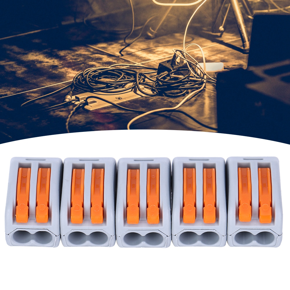 20 Stück Pct-212 Kompakt-verbinder, 2-port-steckverbinder Für Beleuchtungs- Und Elektrokabel, Schnellanschluss