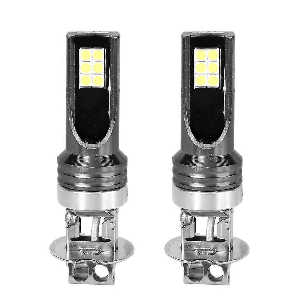 Stück 3030-12led H3 Autoscheinwerferlampen, 6000k Weißes Licht