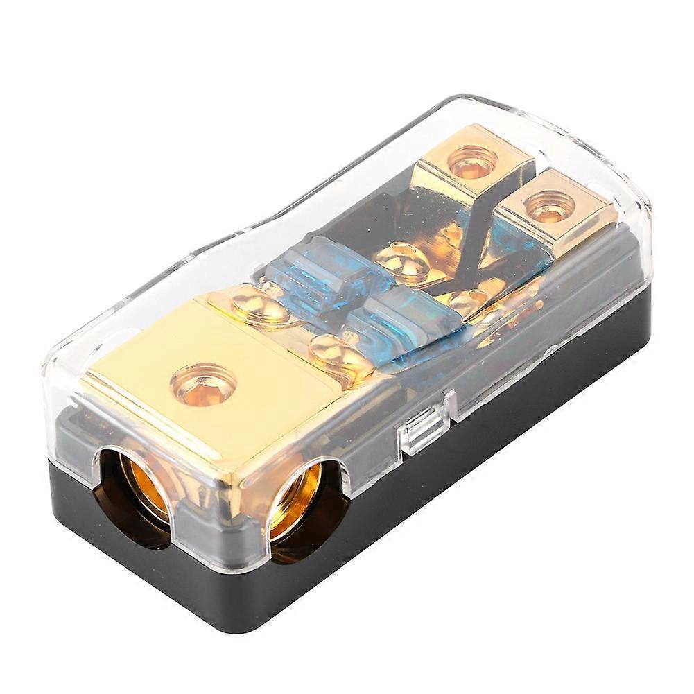 0/4 Gauge Eingang Auf 4/8 Gauge Ausgang 60a Sicherungsverteilerblock 2-wege Mini-anl-sicherungshalter Für Auto Boot A