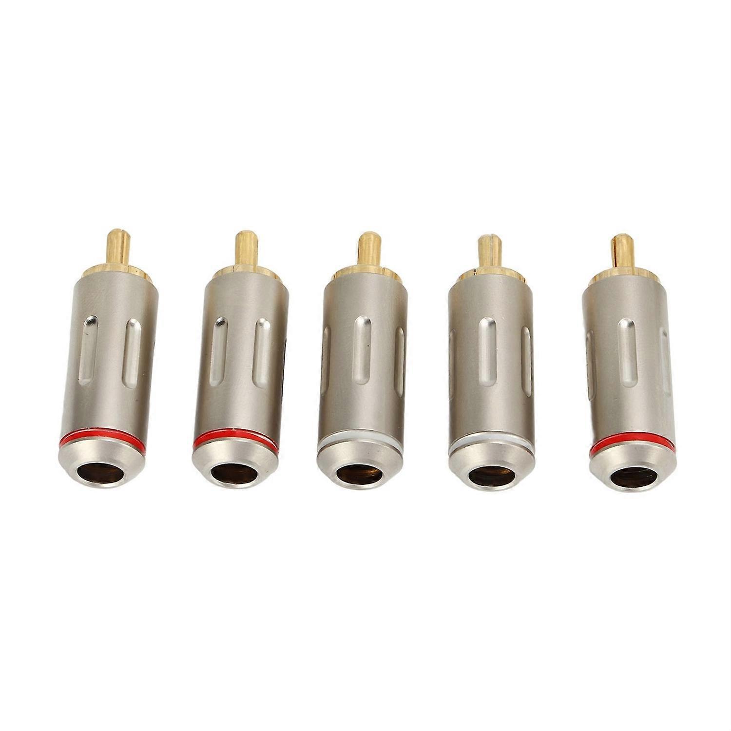Stück Rca-steckeradapter Aus Metall, Hochfest Und Verschleißfest, Audiokabeladapter Für Auto